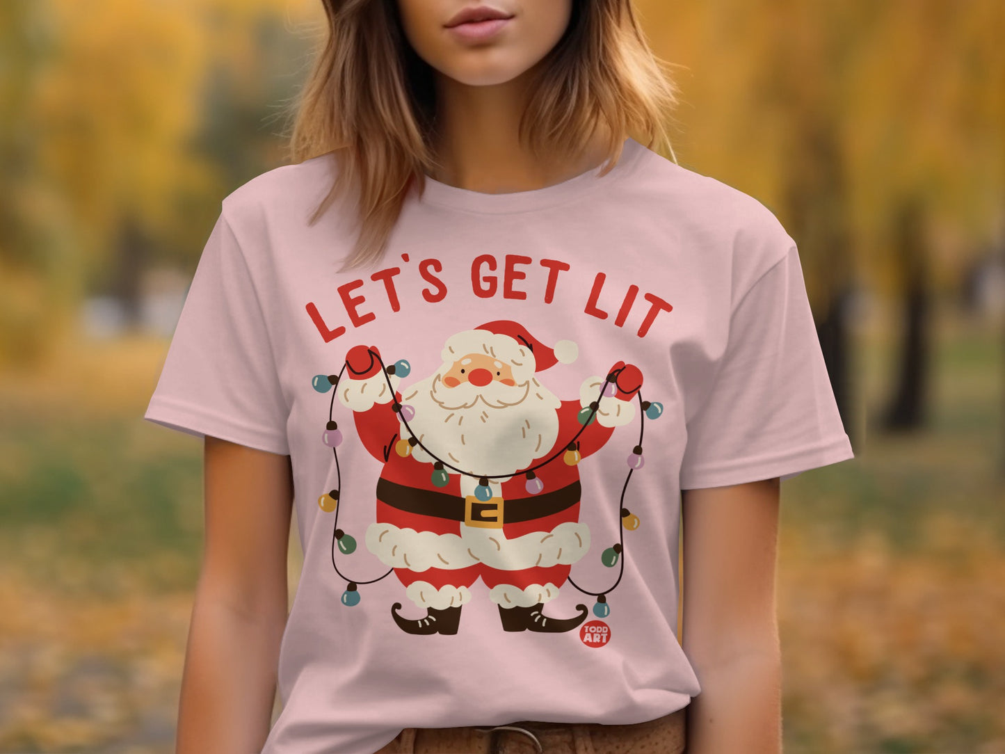 Santa Claus Party Lights Graphic Tee product