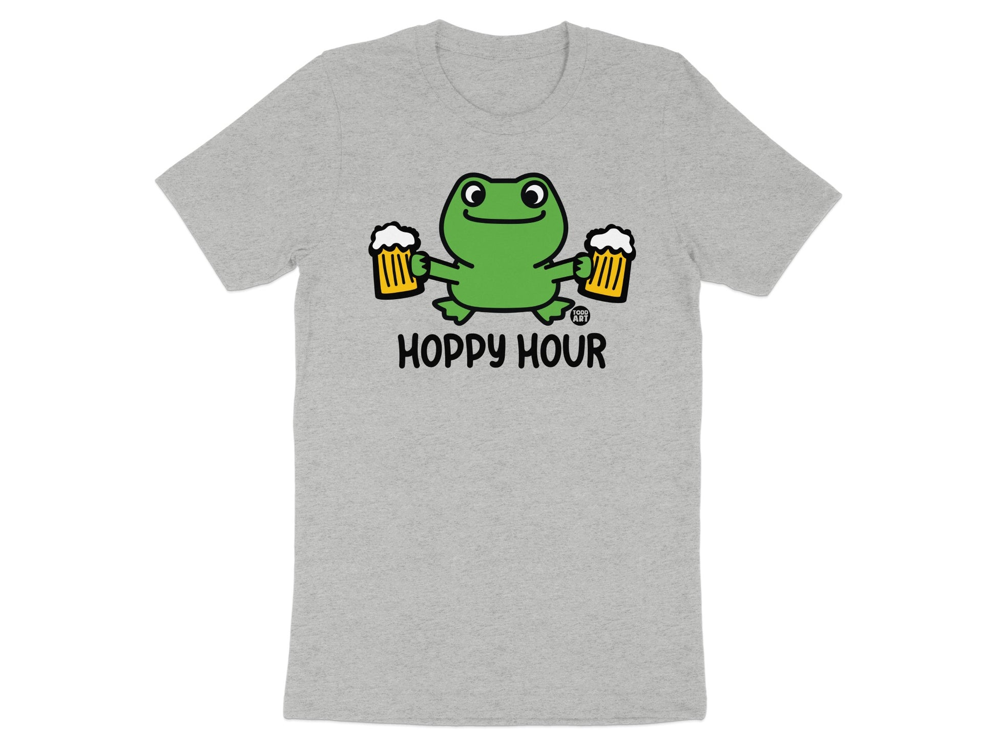 Hoppy Hour Frog with Beer Graphic T-Shirt product type