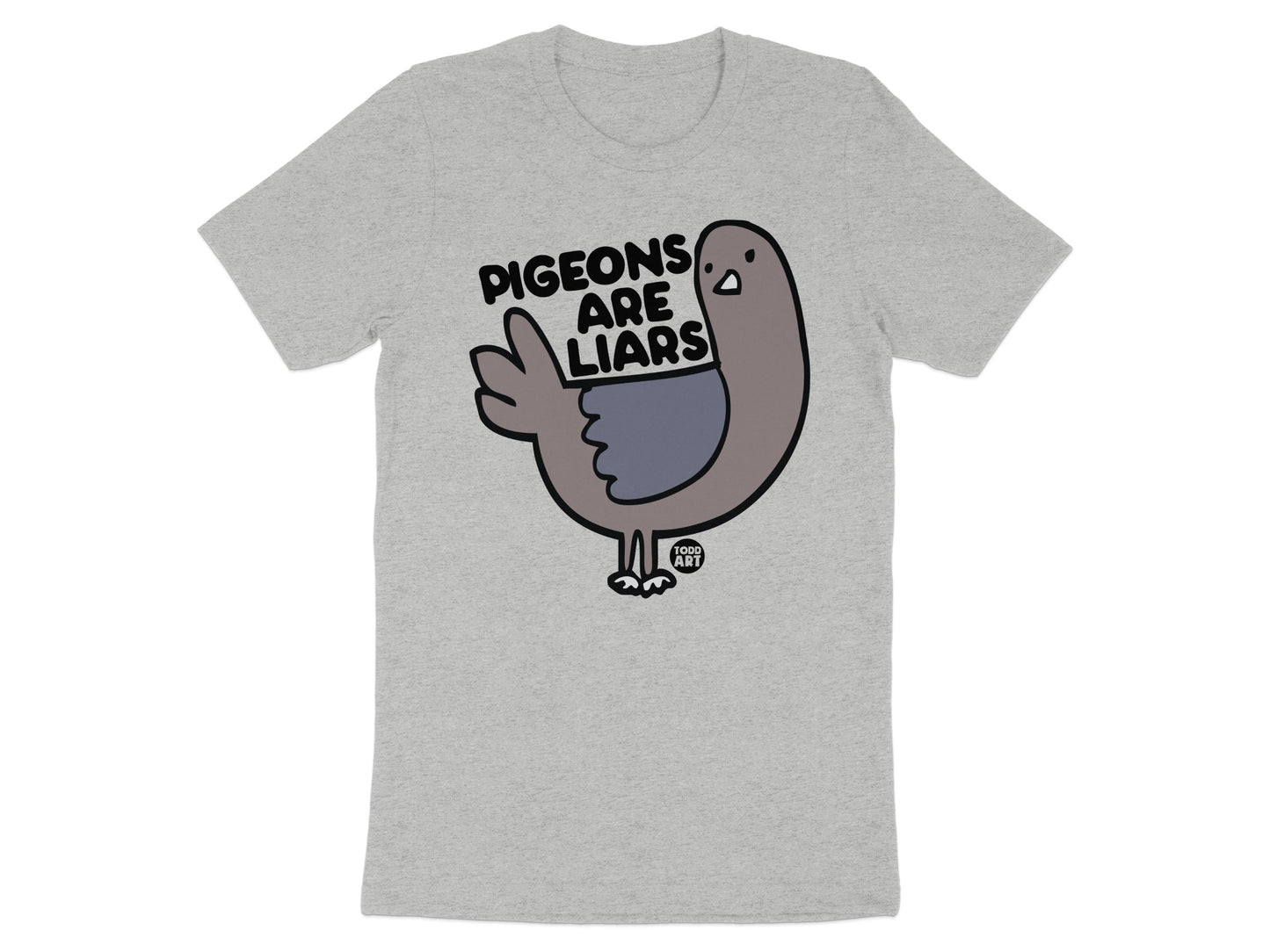 Pigeons Are Liars Graphic Tee Shirt product type