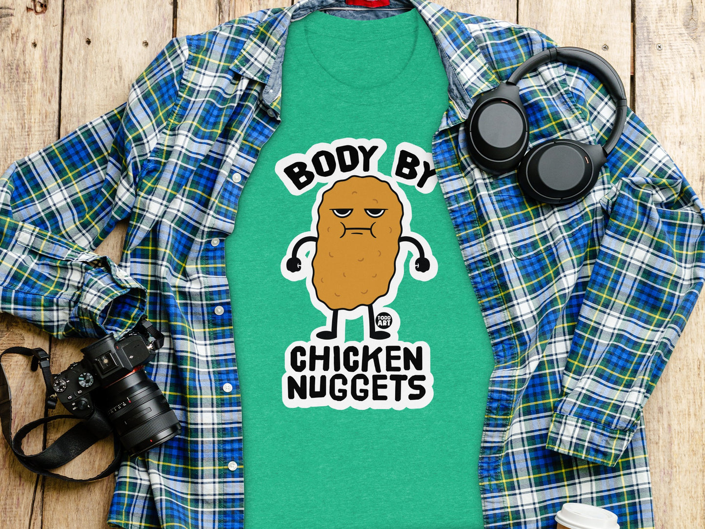 Body By Chicken Nuggets Funny Graphic Tees product