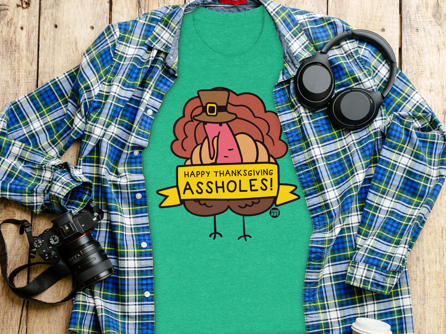 Funny Happy Thanksgiving Graphic T-Shirt Design