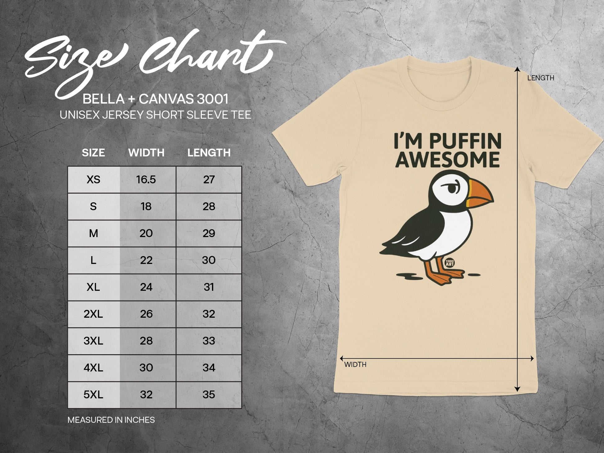 I'm Puffin Awesome Graphic Unisex Jersey Short Sleeve Tee product