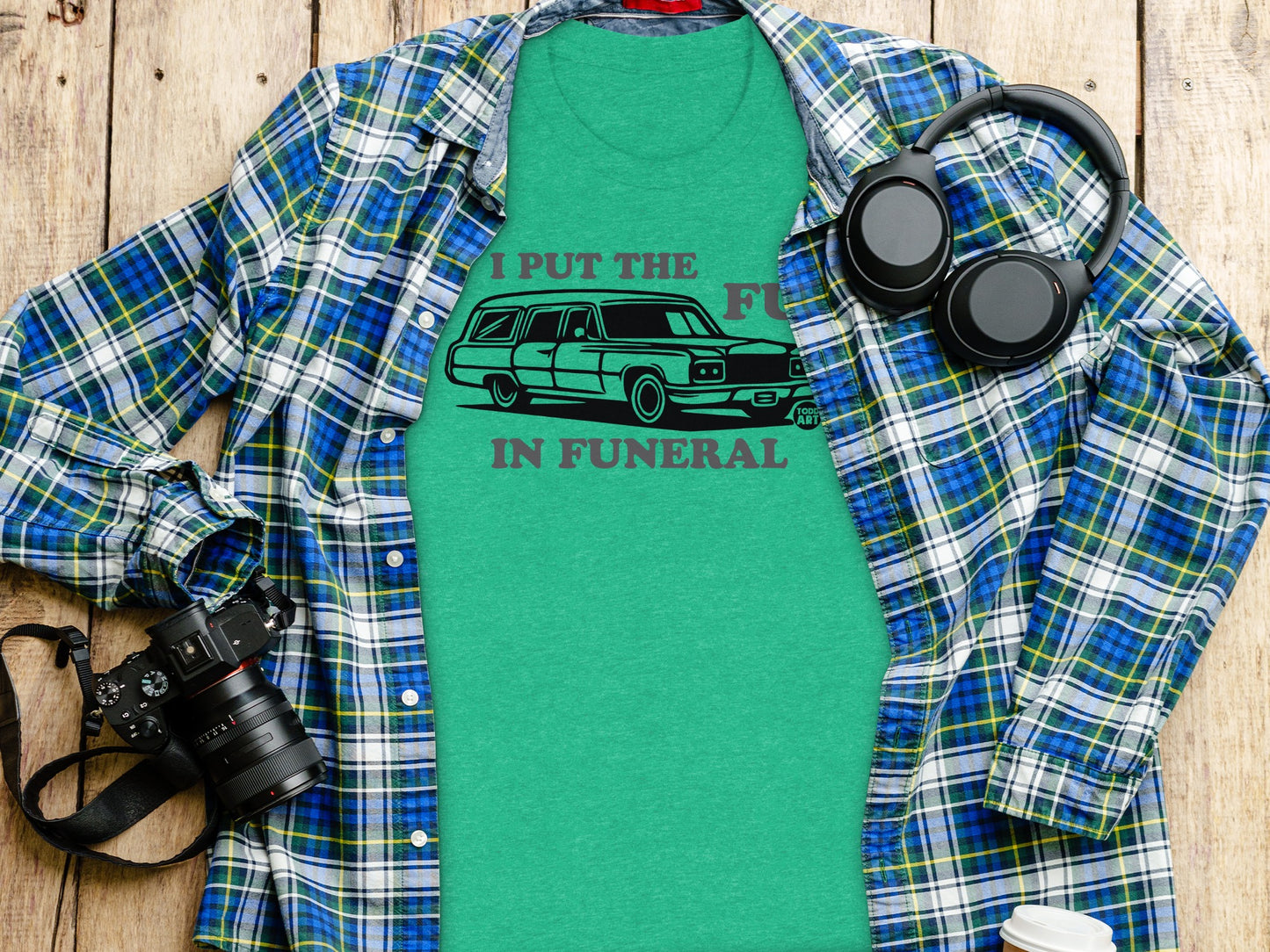 I Put The Fun In Funeral Graphic Tee product