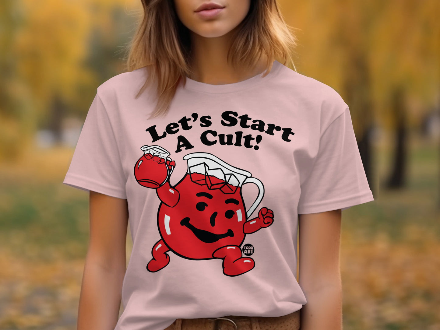 Let's Start A Cult Funny Graphic Tee product