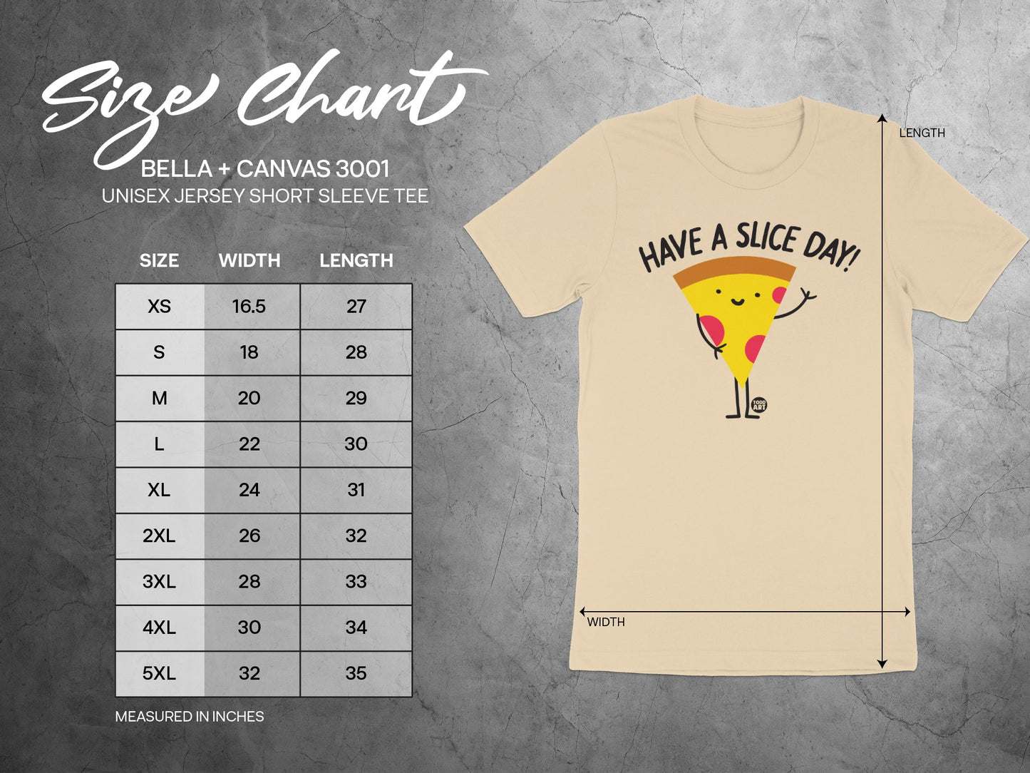 Have a Slice Day Pizza Graphic Unisex Jersey Tee