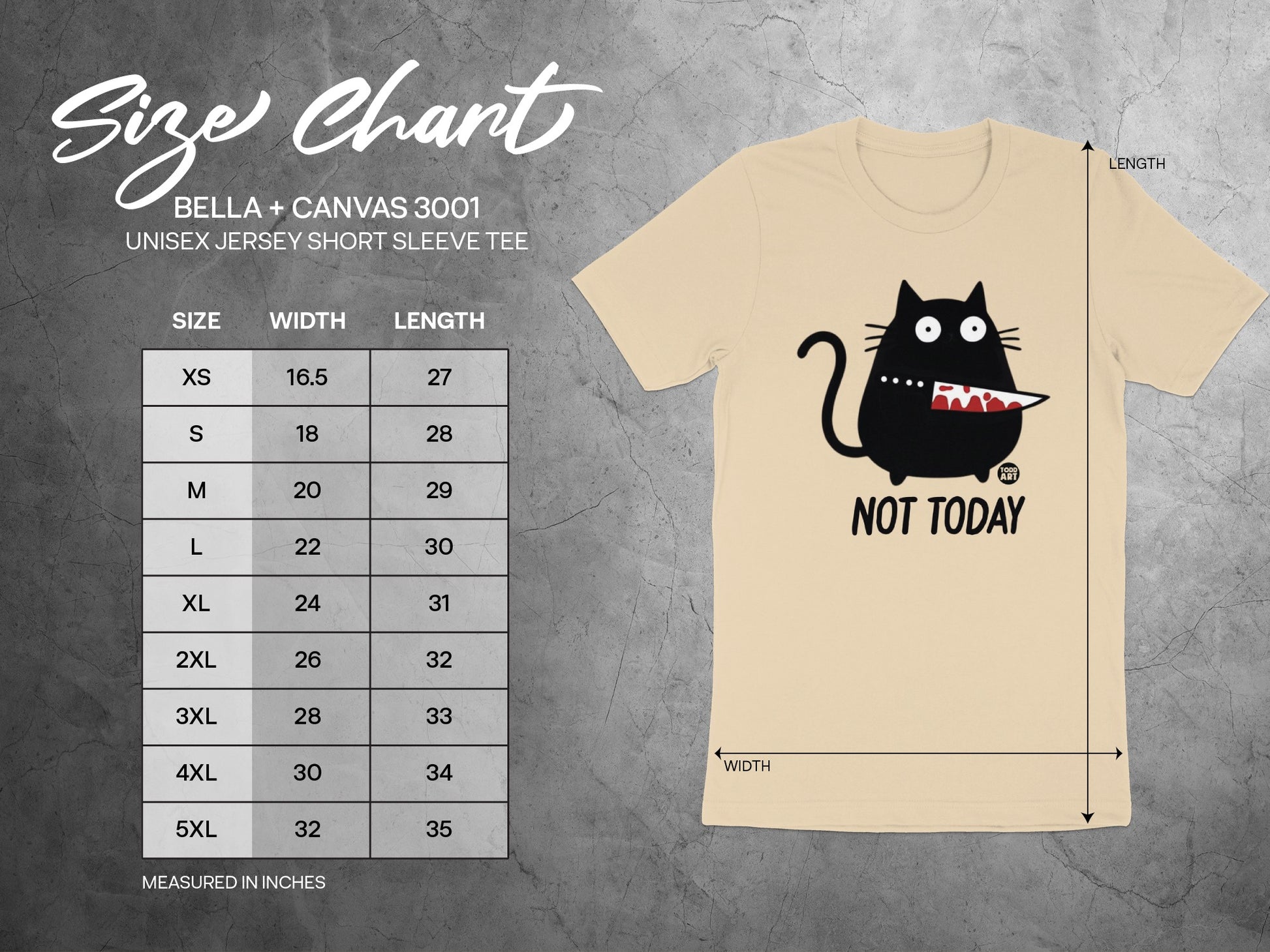Not Today Cat Graphic Unisex Tee Short Sleeve product