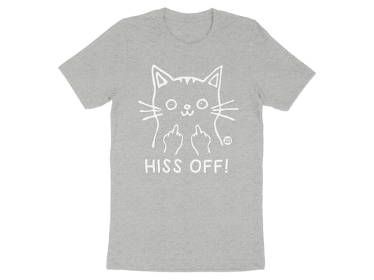 Hiss Off Cute Cat Graphic T-Shirt Apparel product