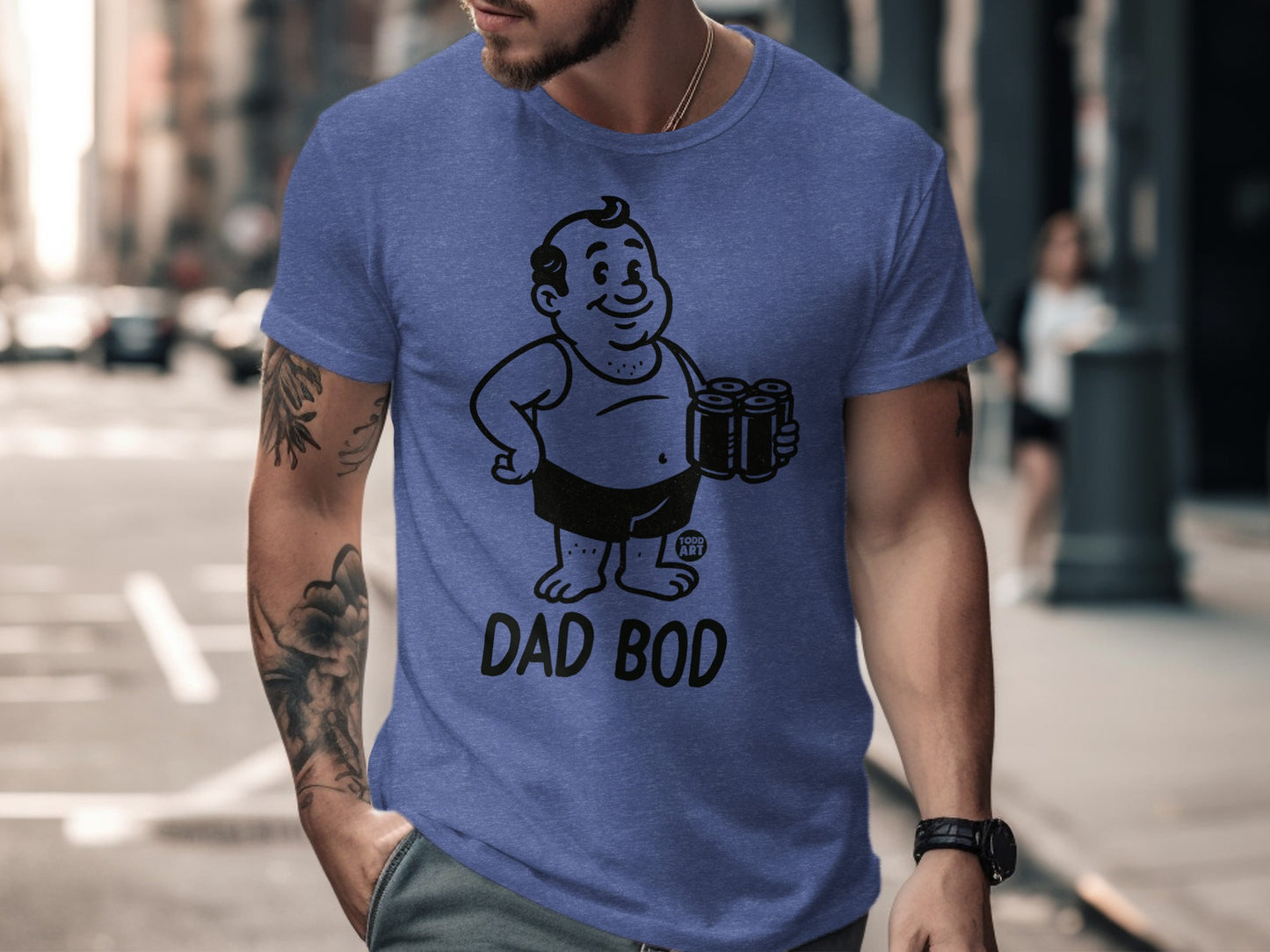 Funny Dad Bod Graphic Print T-shirt Casual Wear product type