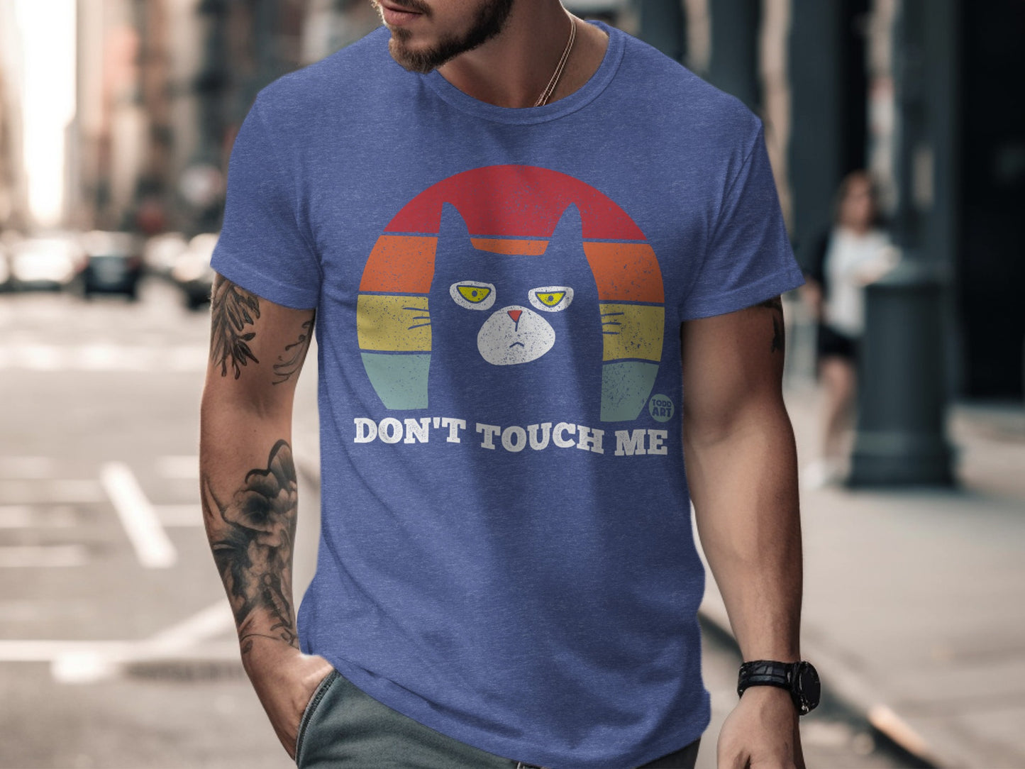 Don't Touch Me Cat Graphic T-Shirt product type