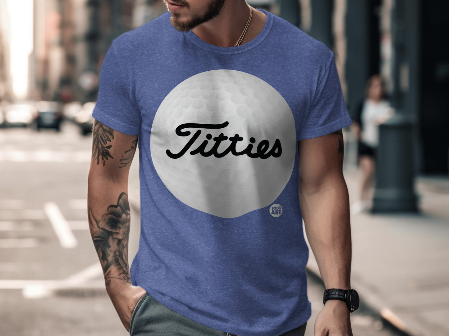 Golf Inspired Graphic Tee for Men Casual Wear