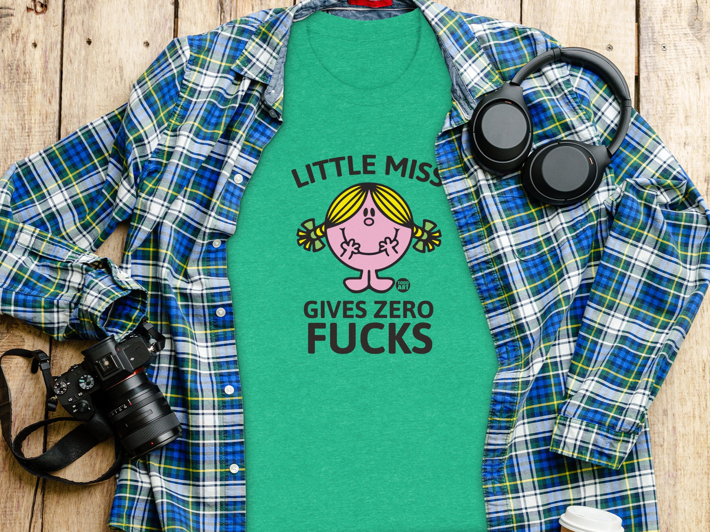 Little Miss Gives Zero Fucks Graphic Shirt product