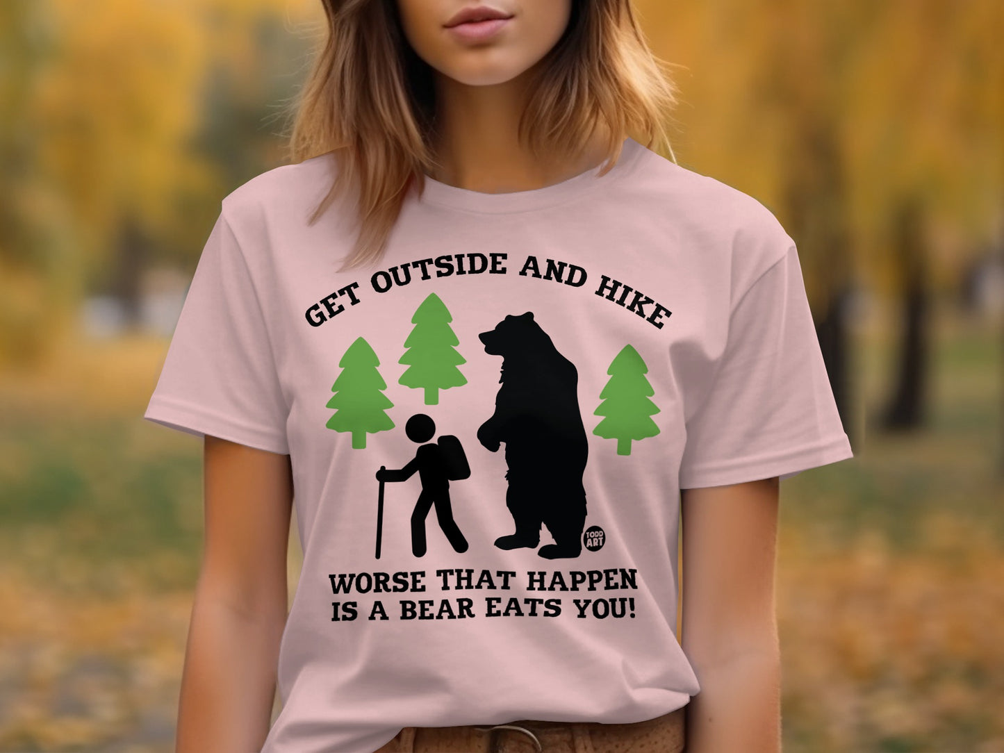 Get Outside and Hike Fun Graphic T-Shirt product