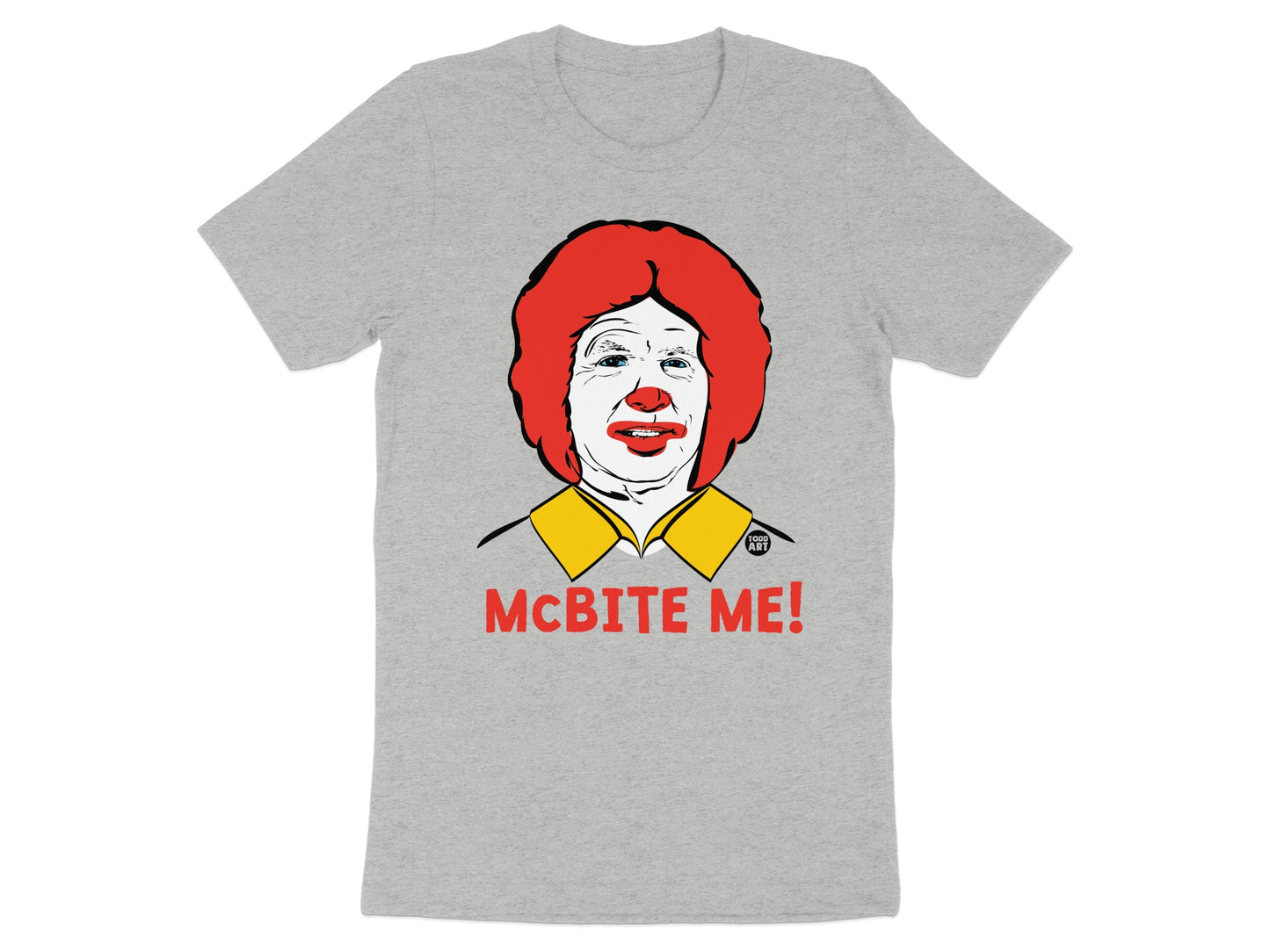 McBite Me Clown Graphic Artwork T-shirt