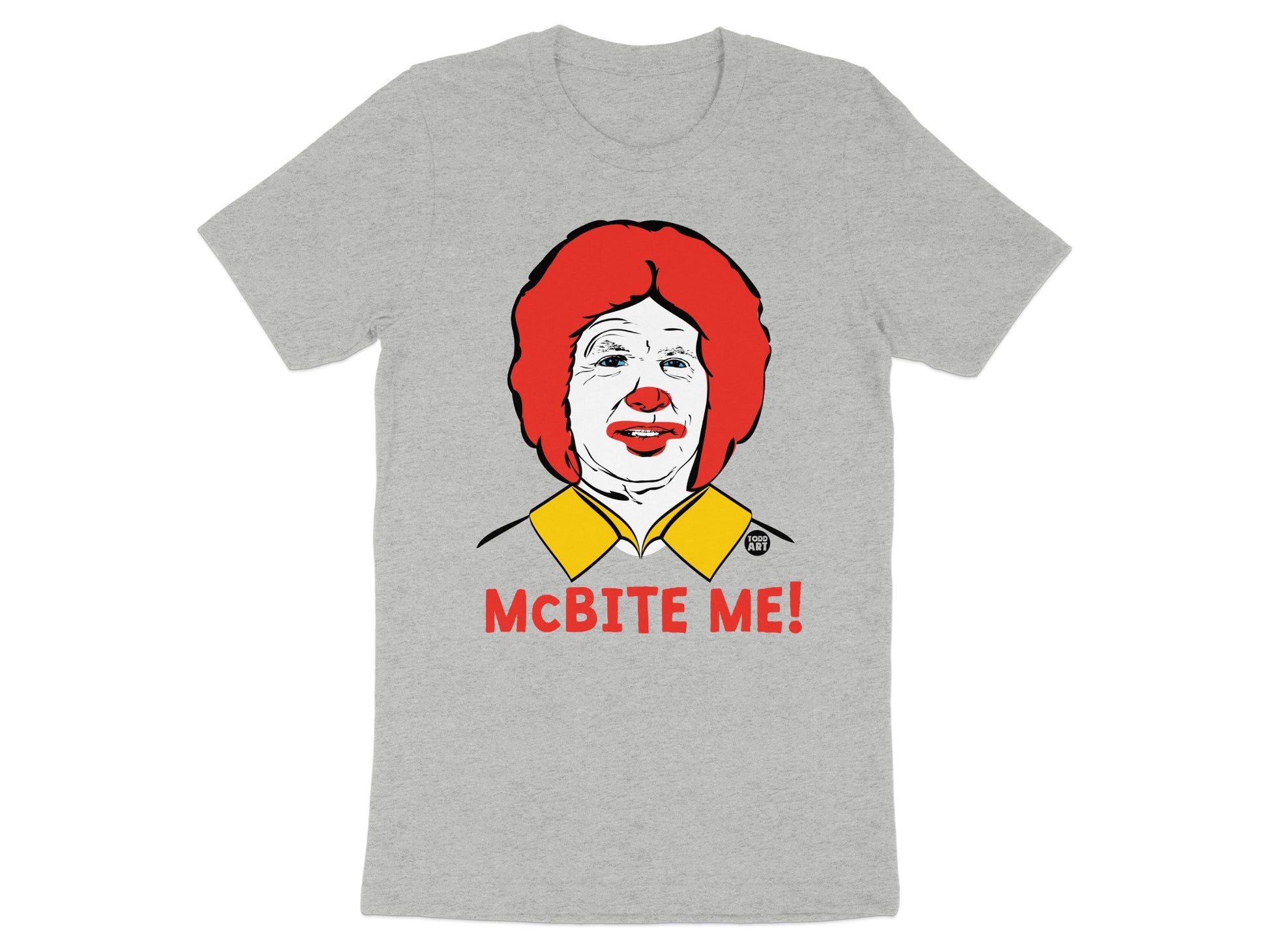 McBite Me Clown Graphic Artwork T-shirt