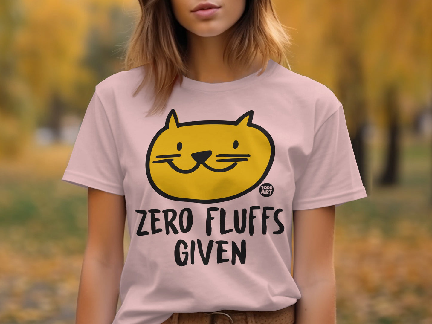 Cute Cat Zero Fluffs Given Graphic T-Shirt product type