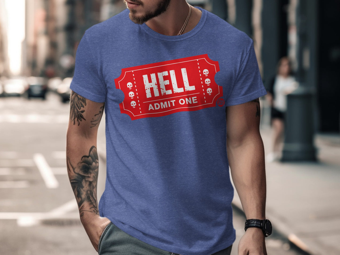 Hell Admit One Ticket Graphic Novelty T-shirt product type