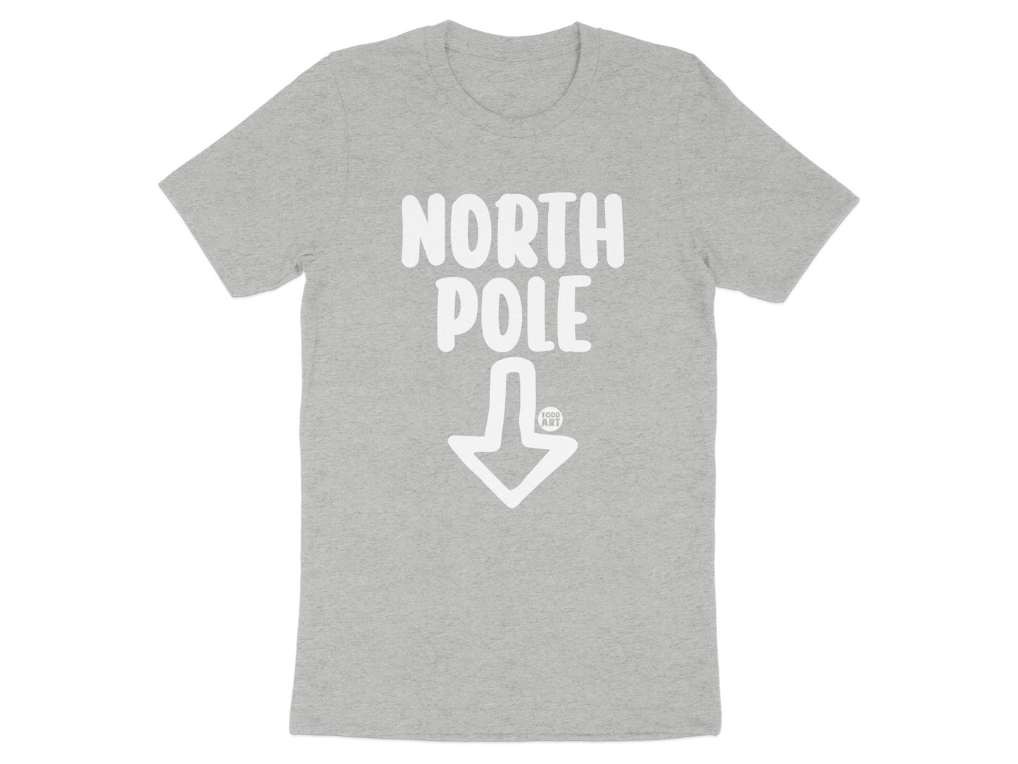 North Pole Graphic Tee with Arrow Men Unisex T-Shirt