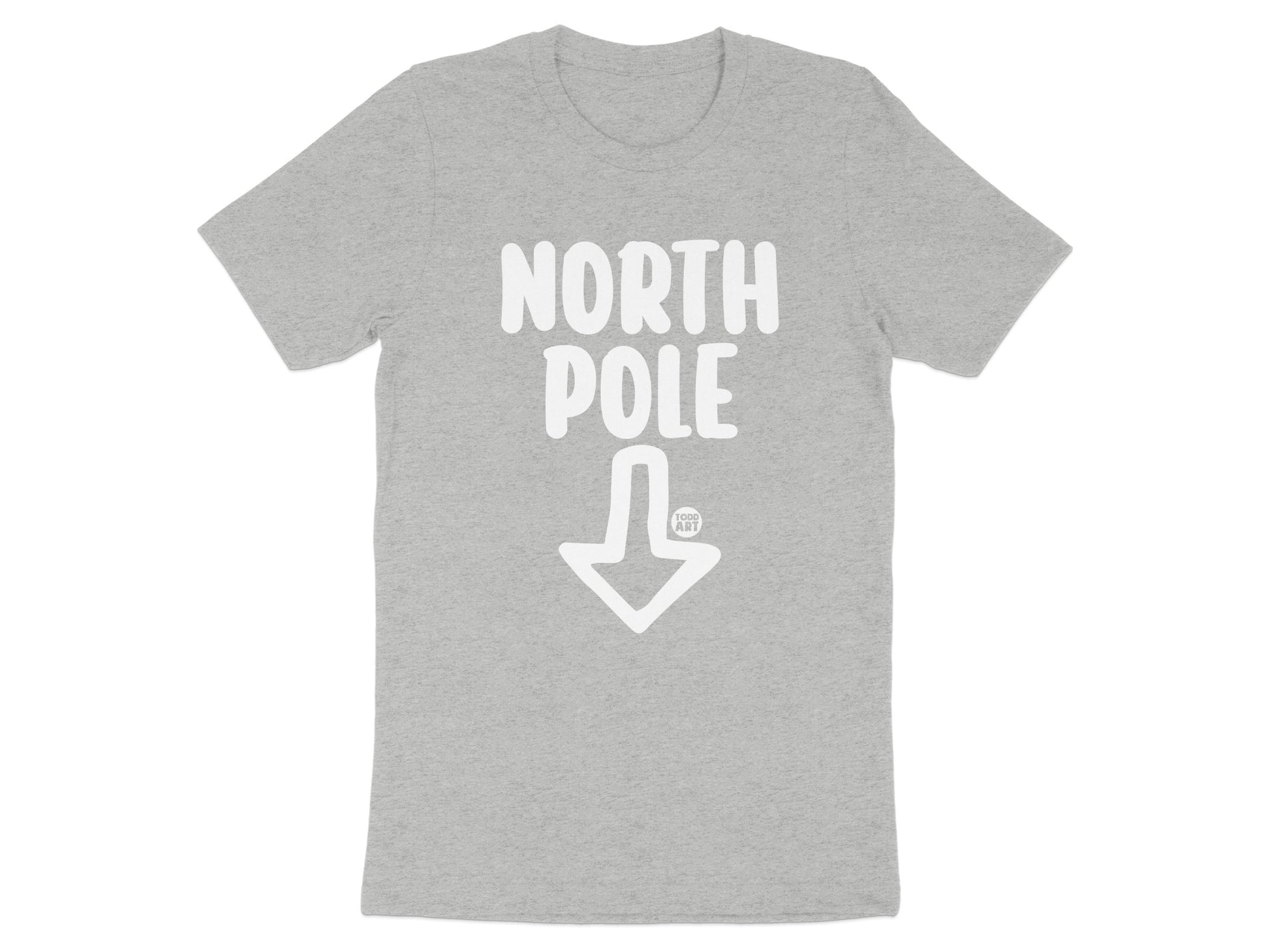 North Pole Graphic Tee with Arrow Men Unisex T-Shirt