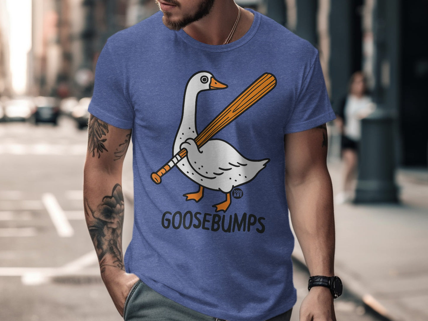 Goosebumps Graphic Tee with Baseball Bat Design product
