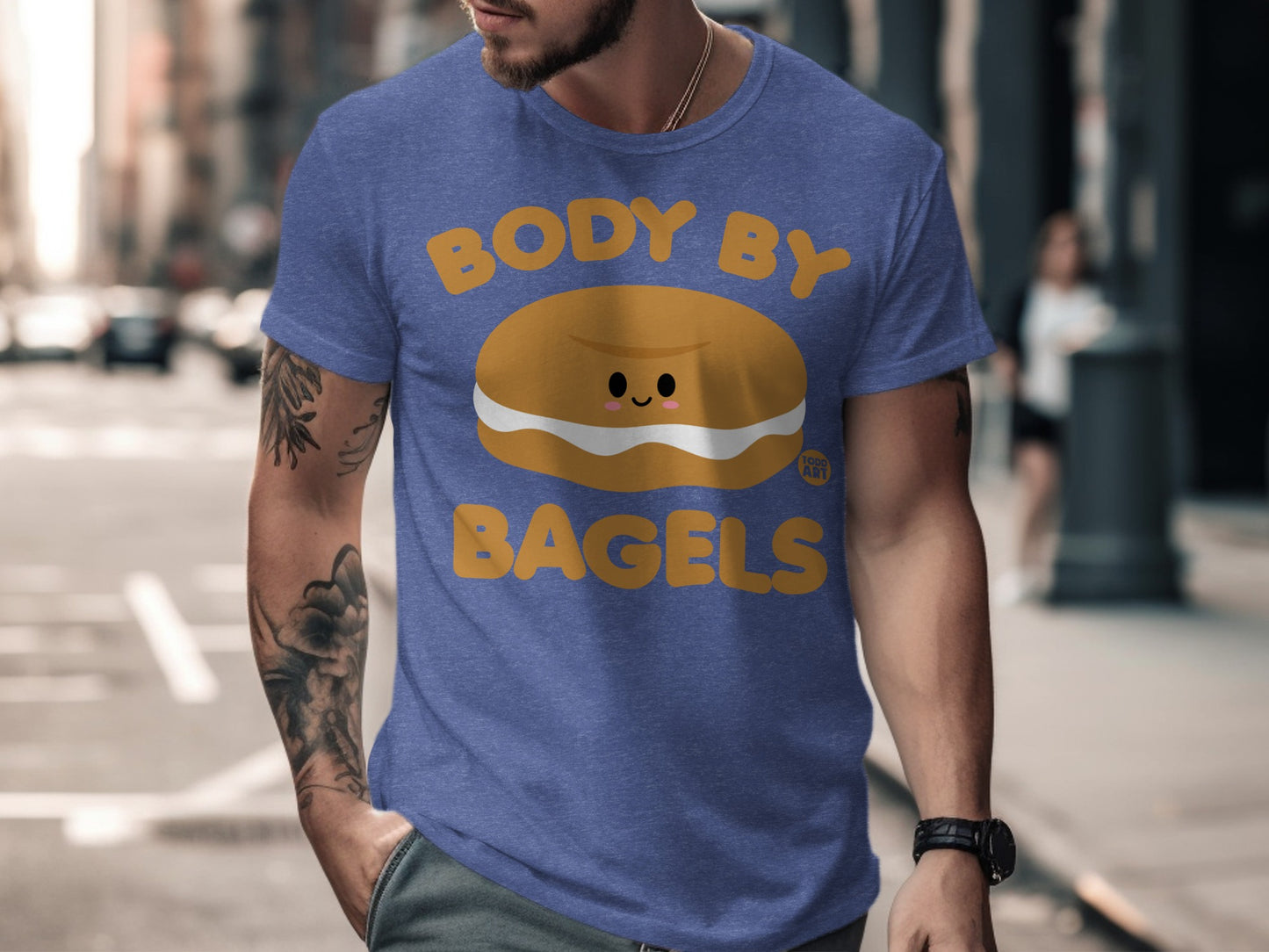 Body By Bagels Funny Graphic Novelty T-Shirt product