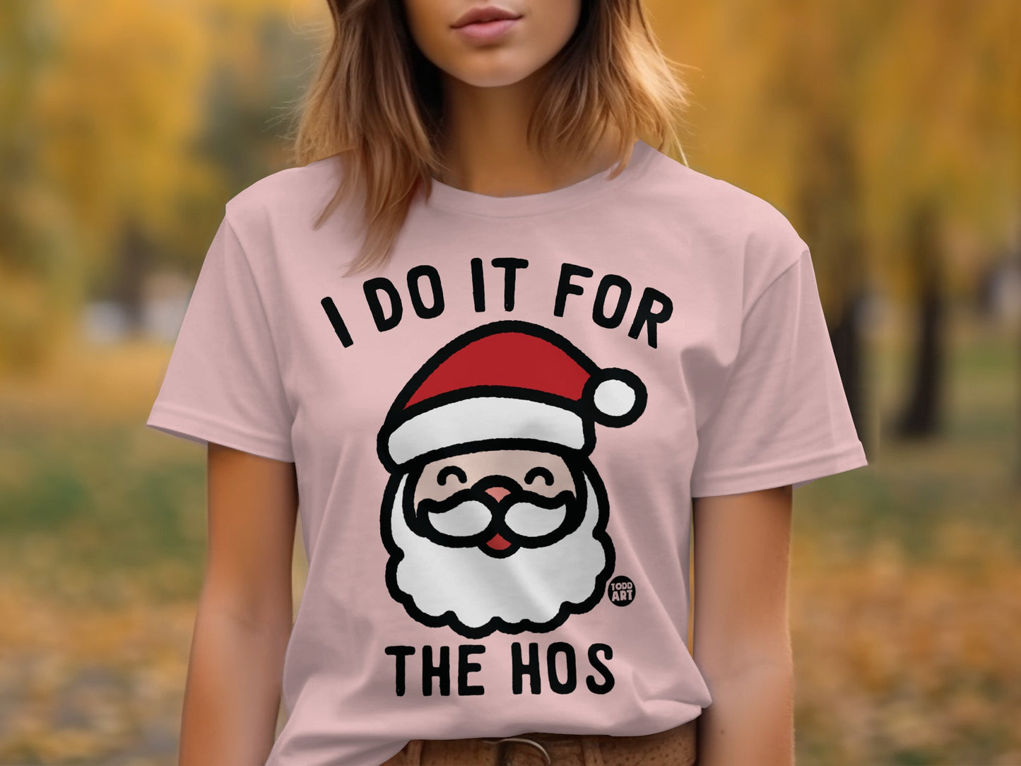 I Do It For The Hos Santa Graphic T-Shirt