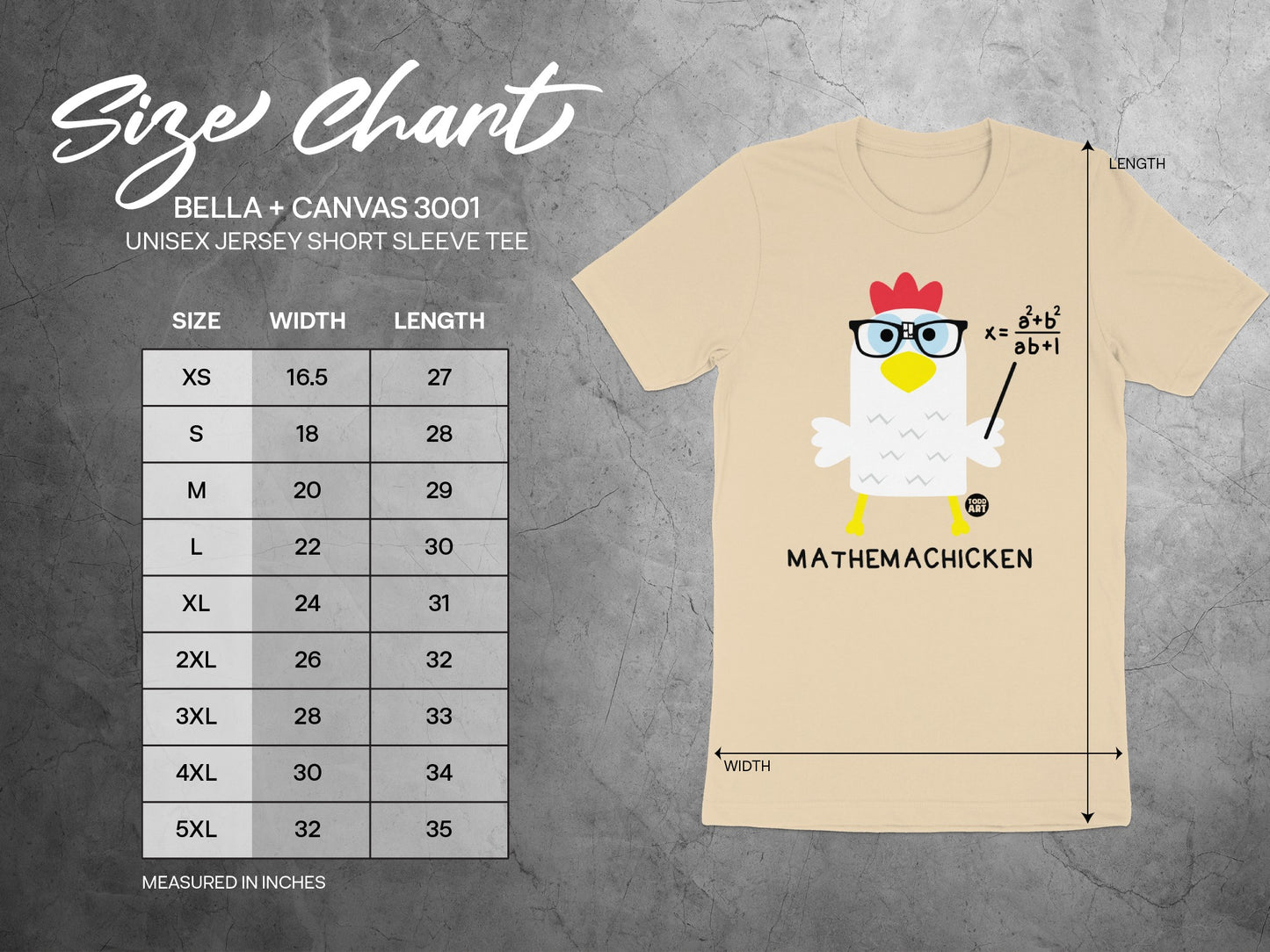 Mathemachicken Funny Unisex Short Sleeve Tee product