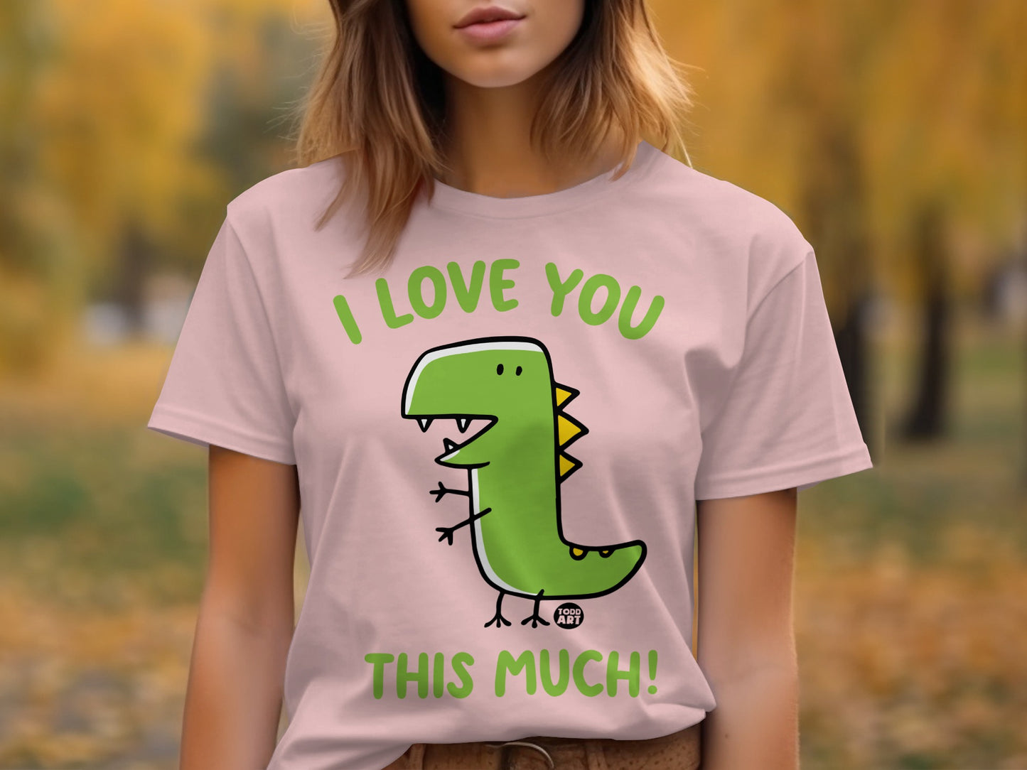 I Love You This Much Cute Dinosaur T-Shirt product