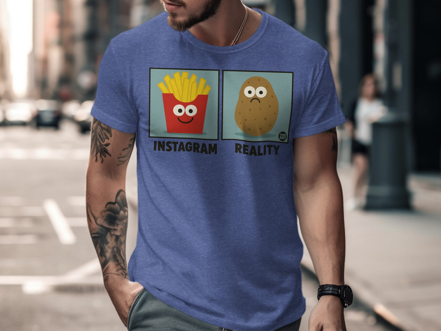 Funny Instagram Reality Fries and Potato T-shirt product