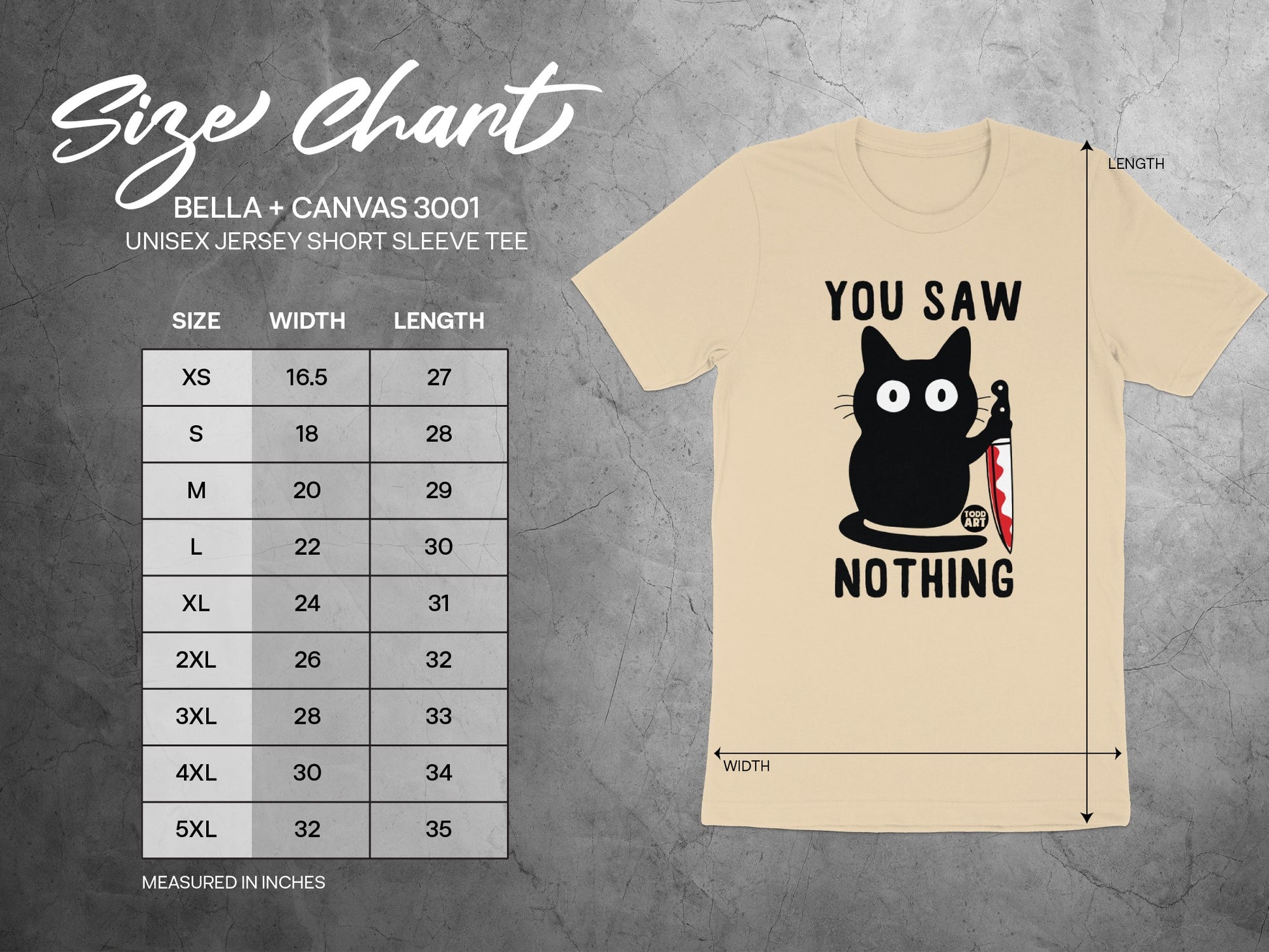 You Saw Nothing Cat Short Sleeve Tee product