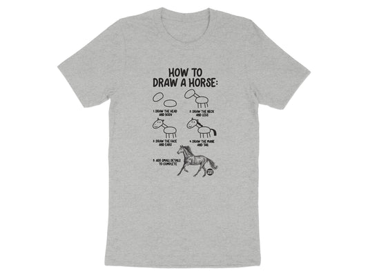 How To Draw A Horse Guide Printed Shirt product