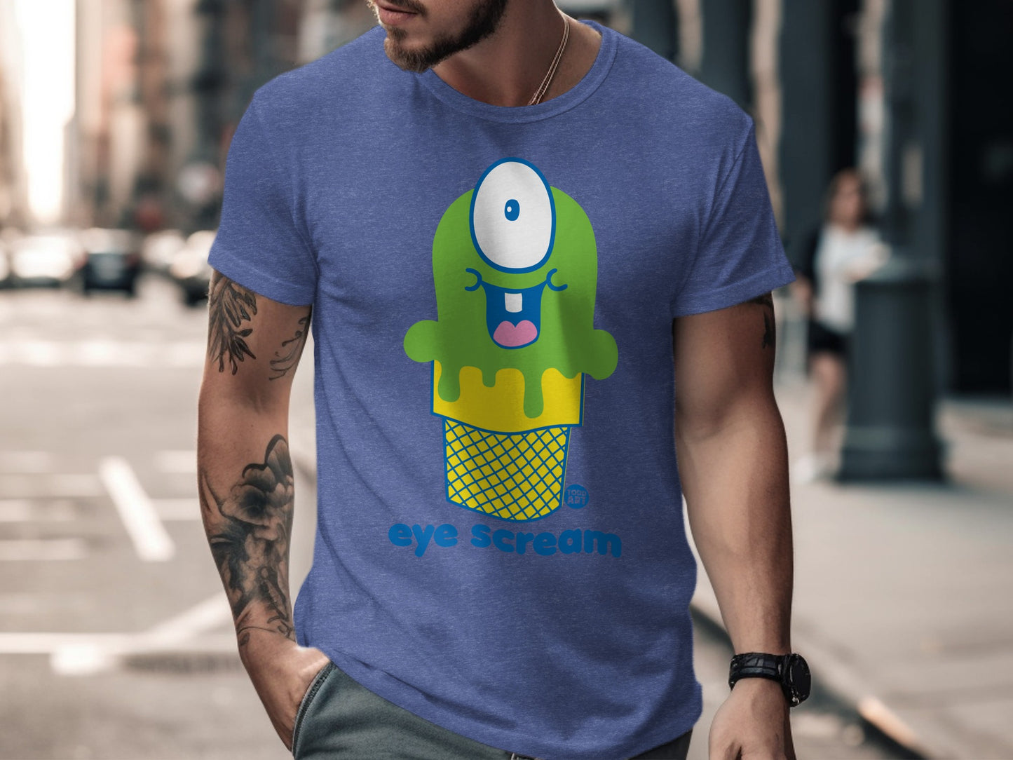 Funny Eye Scream Ice Cream Monster T-Shirt