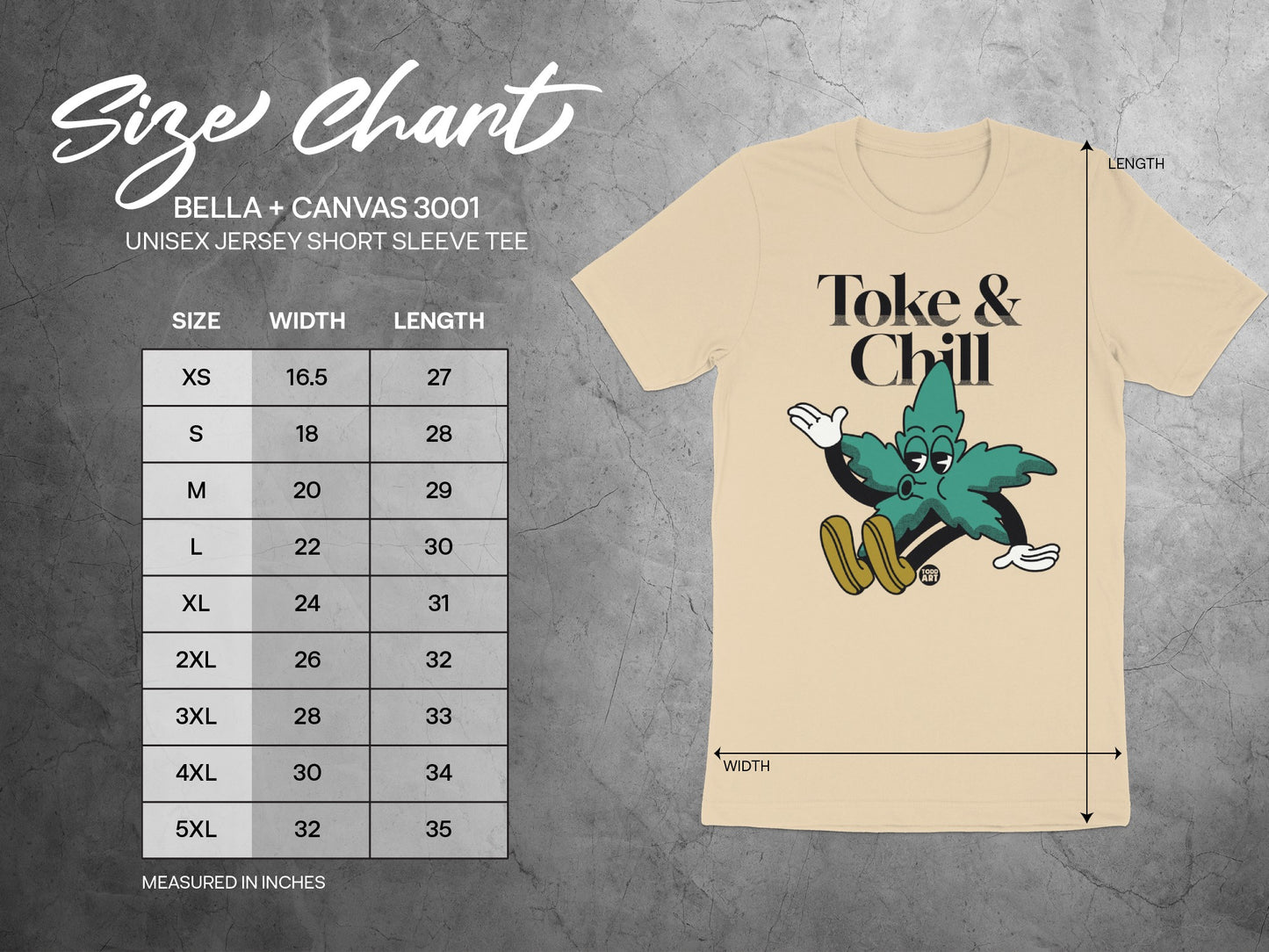 Toke and Chill Short Sleeve Tee Oversized Fit Shirt