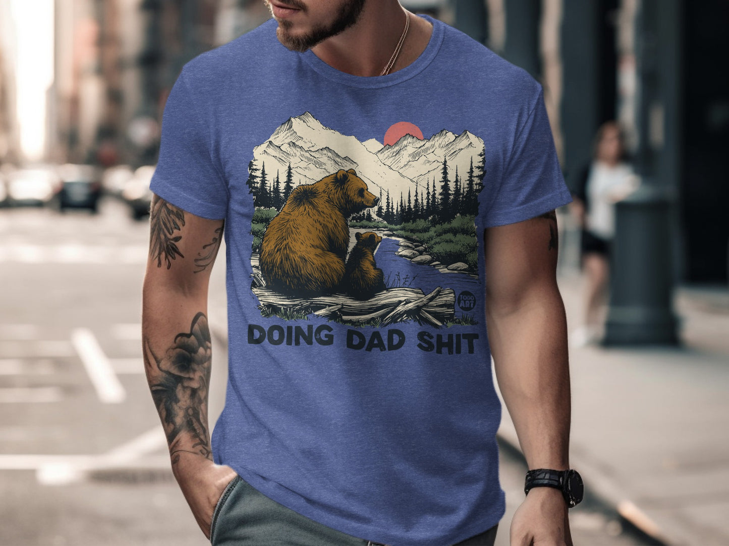 Doing Dad Shit Graphic Bear T-shirt product type