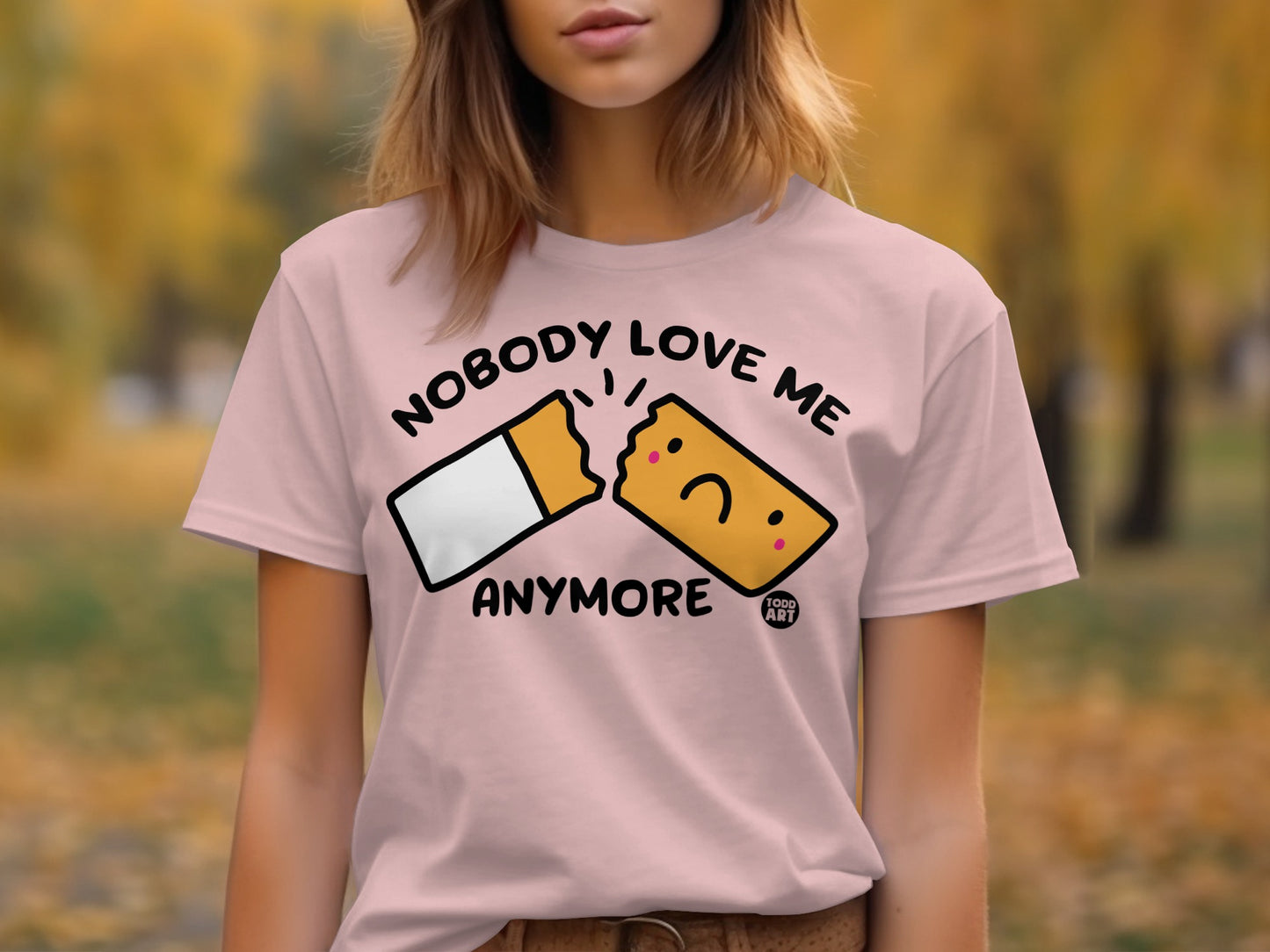 Nobody Love Me Anymore Sad Chocolate Bar T-shirt