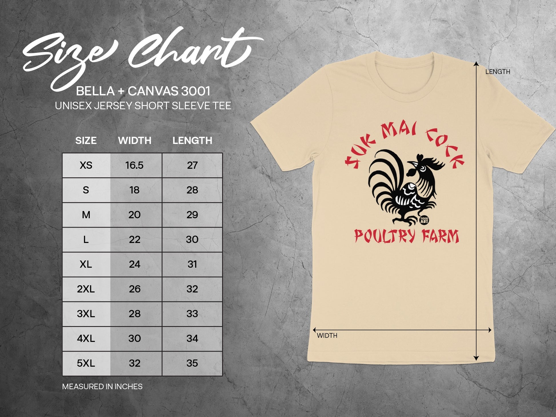 Suk Mai Cock Powtry Farm Unisex Jersey Short Sleeve Tee product