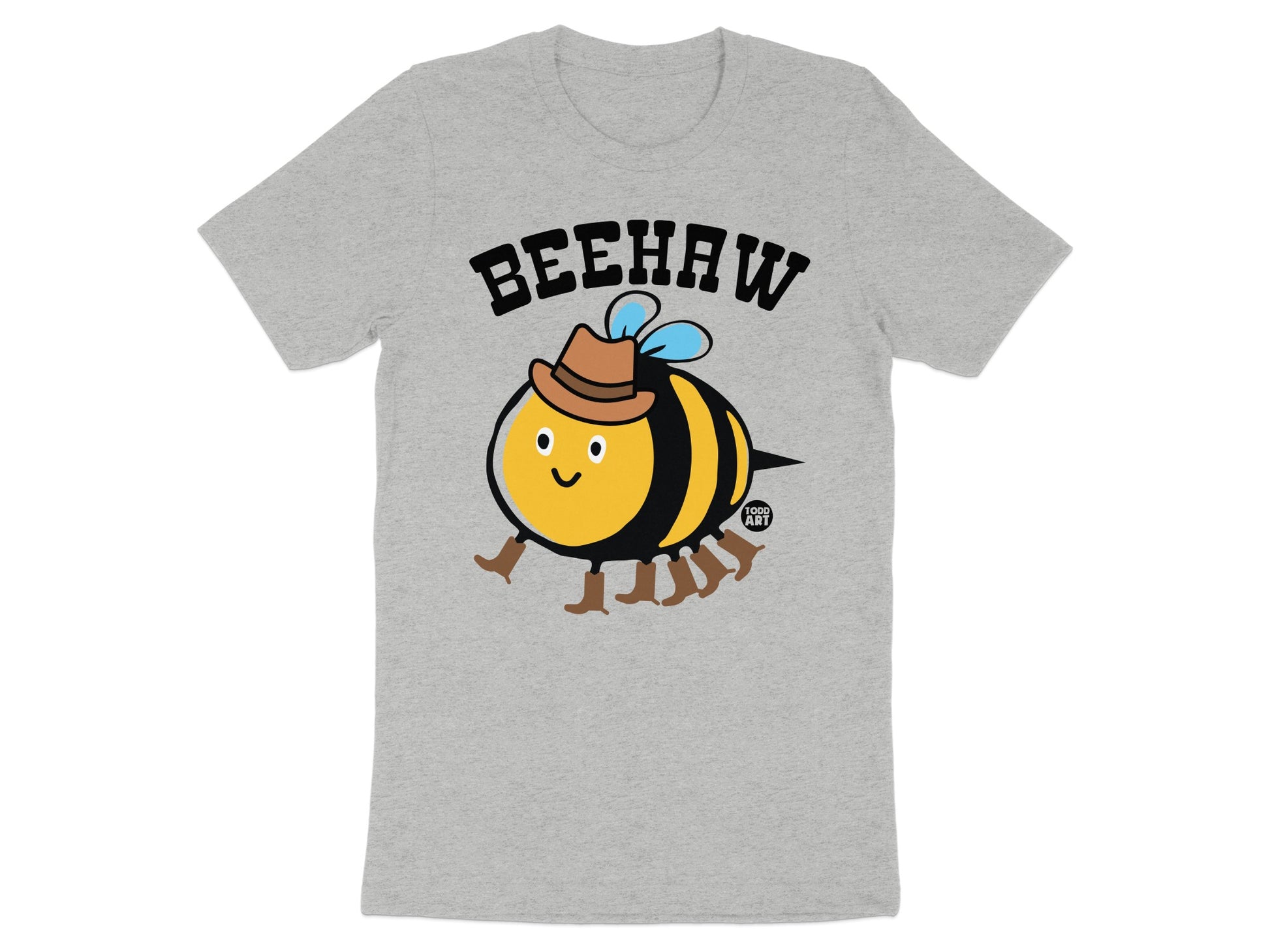 Cute Beehaw Cartoon Print T-Shirt for Fun Apparel product