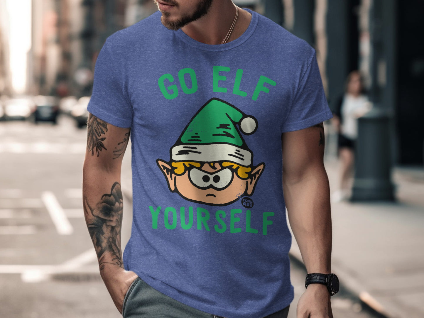 Go Elf Yourself Graphic T Shirt Funny Holiday product type
