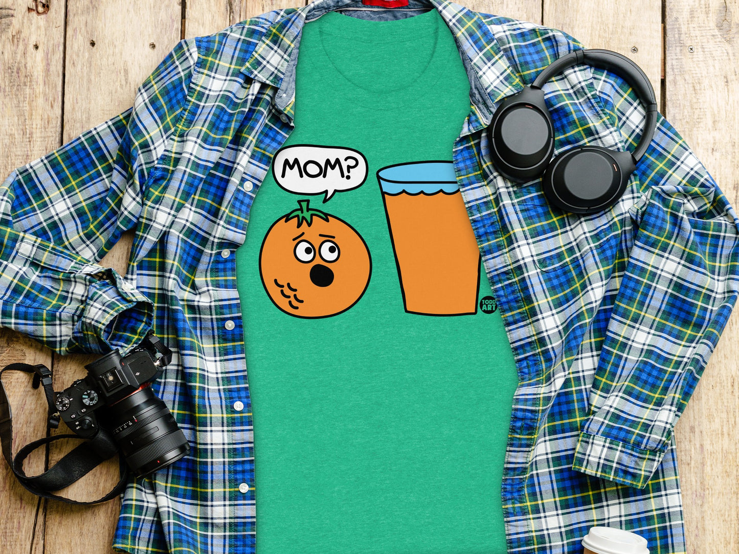 Cute Orange and Juice Graphic Funny Tee product