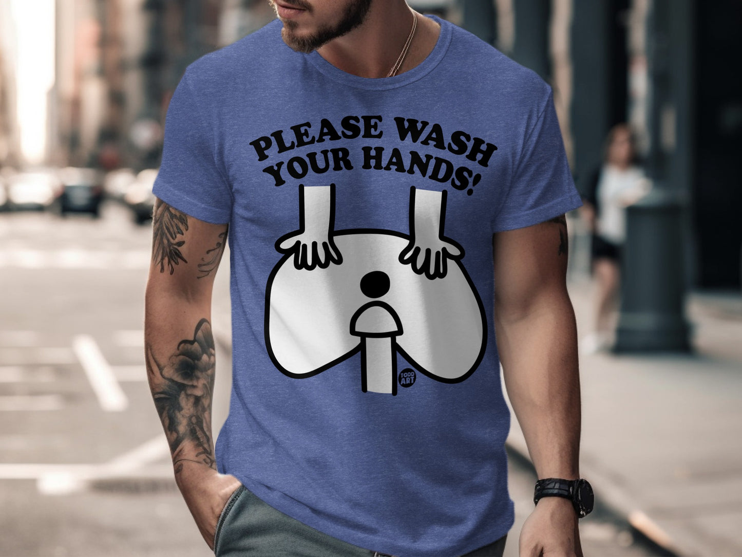 Please Wash Your Hands Funny Graphic T Shirt product