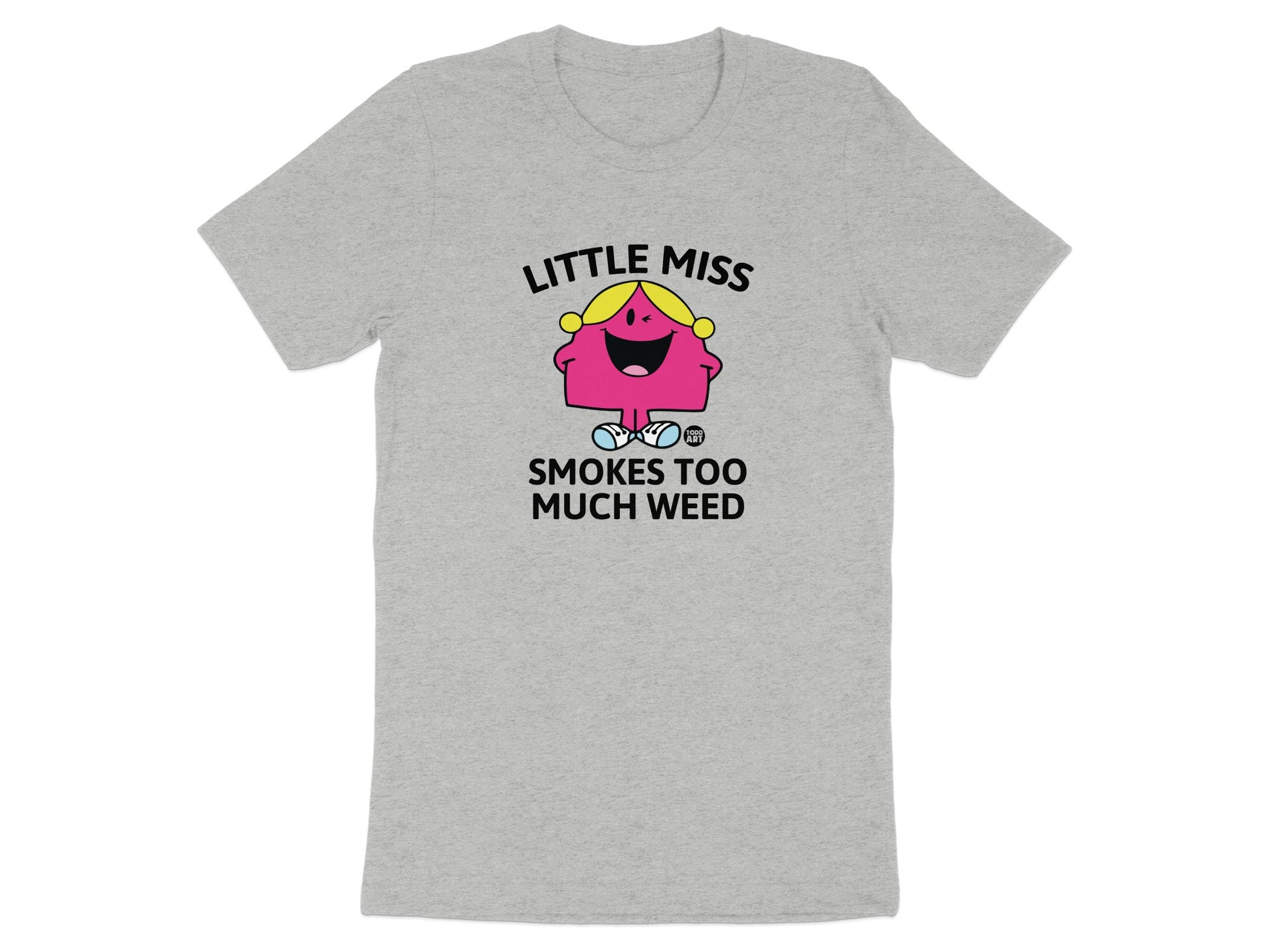 Little Miss Smokes Too Much Weed Graphic Tee