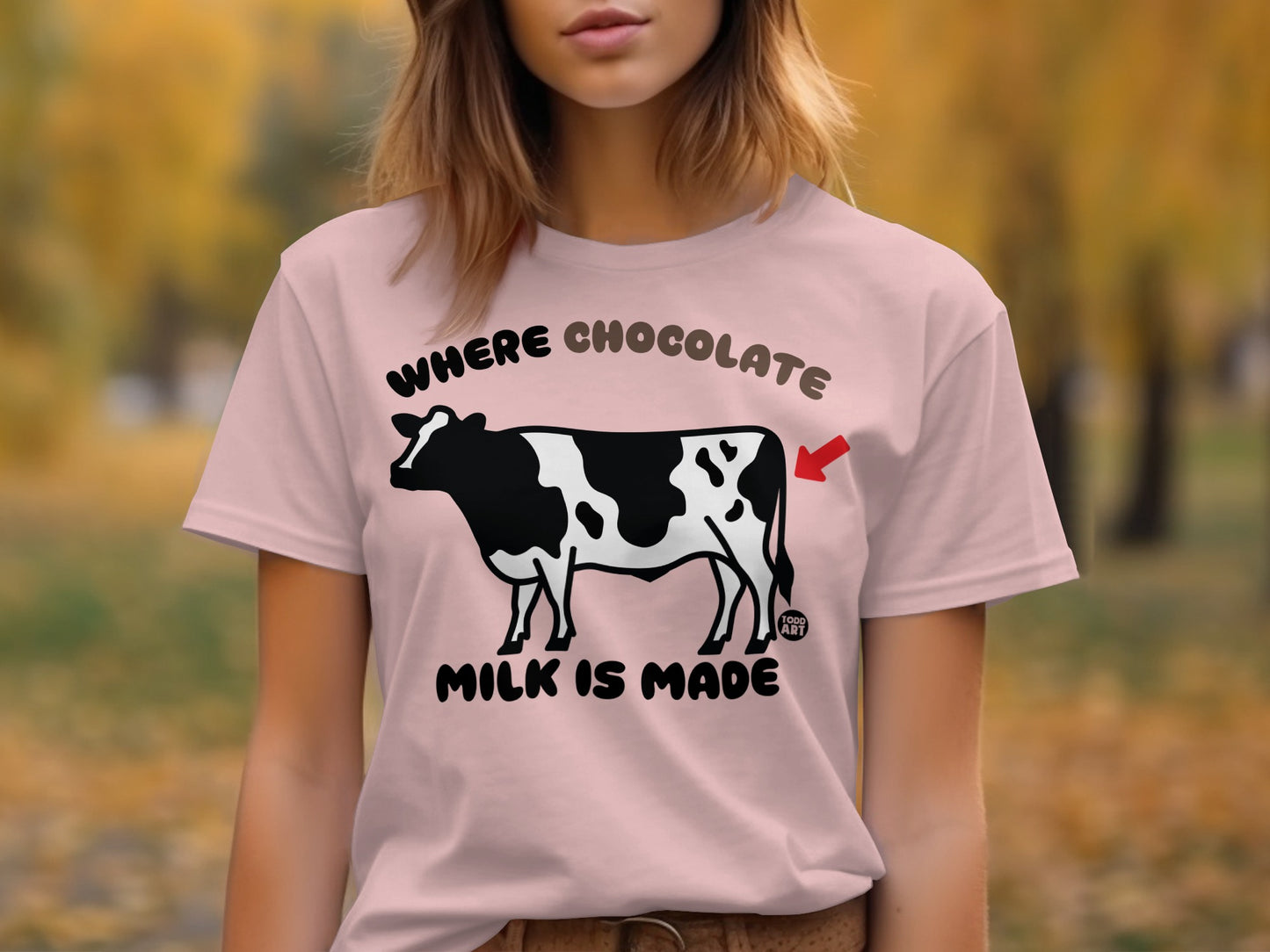 Where Chocolate Milk is Made Funny T-shirt product