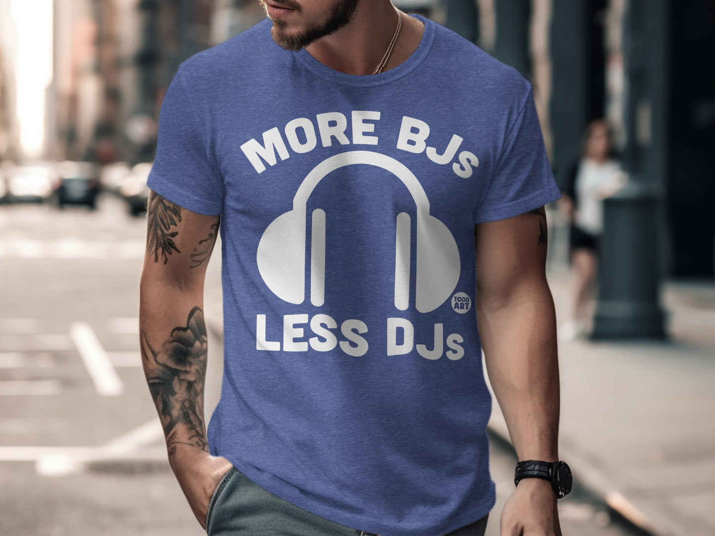 More BJs Less DJs Graphic Headphones T-Shirt product