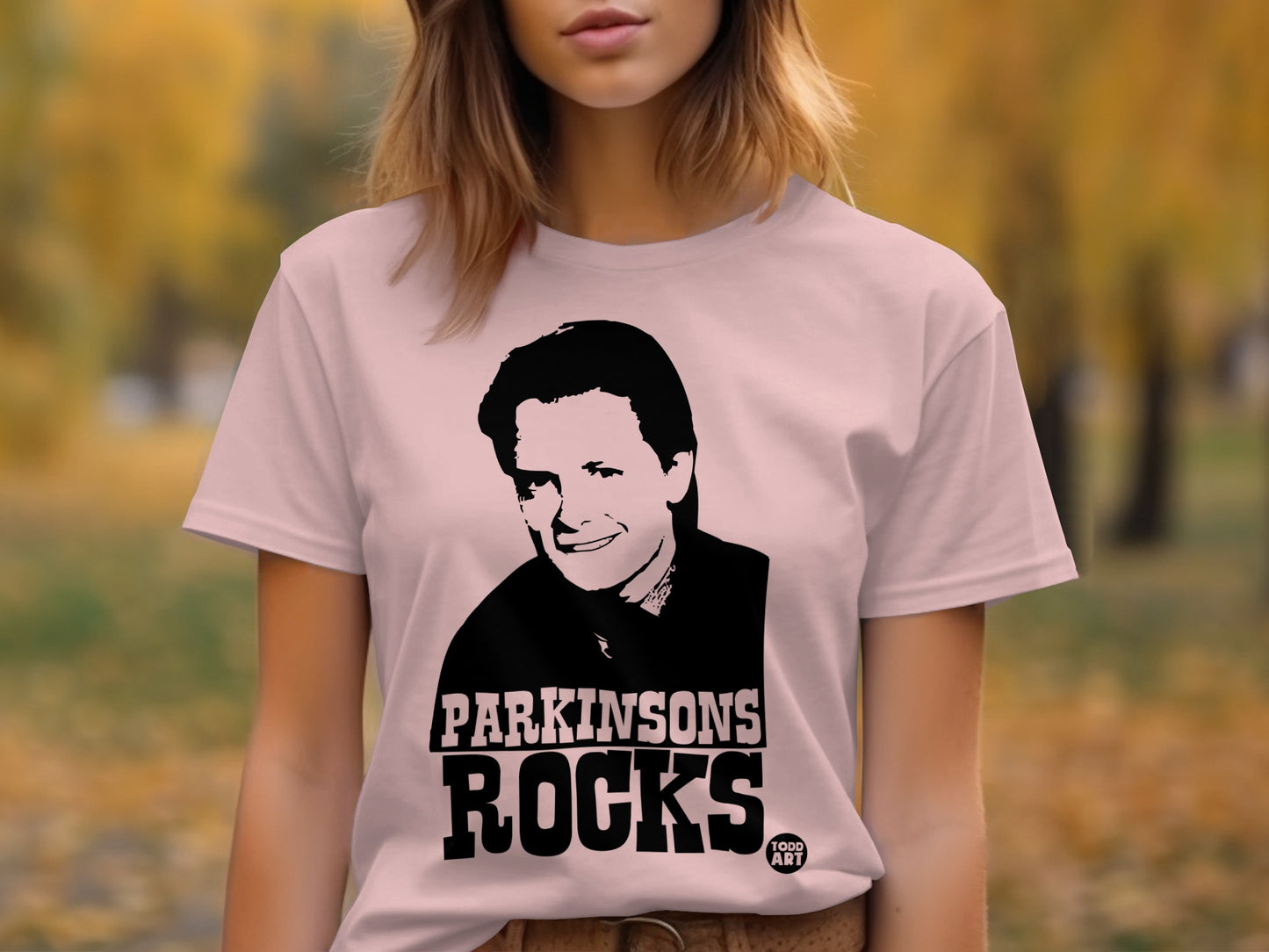 Parkinsons Rocks Graphic Tee Shirt for Awareness