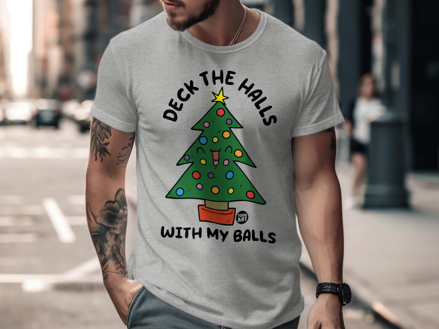Deck The Halls With My Balls Graphic T-shirt