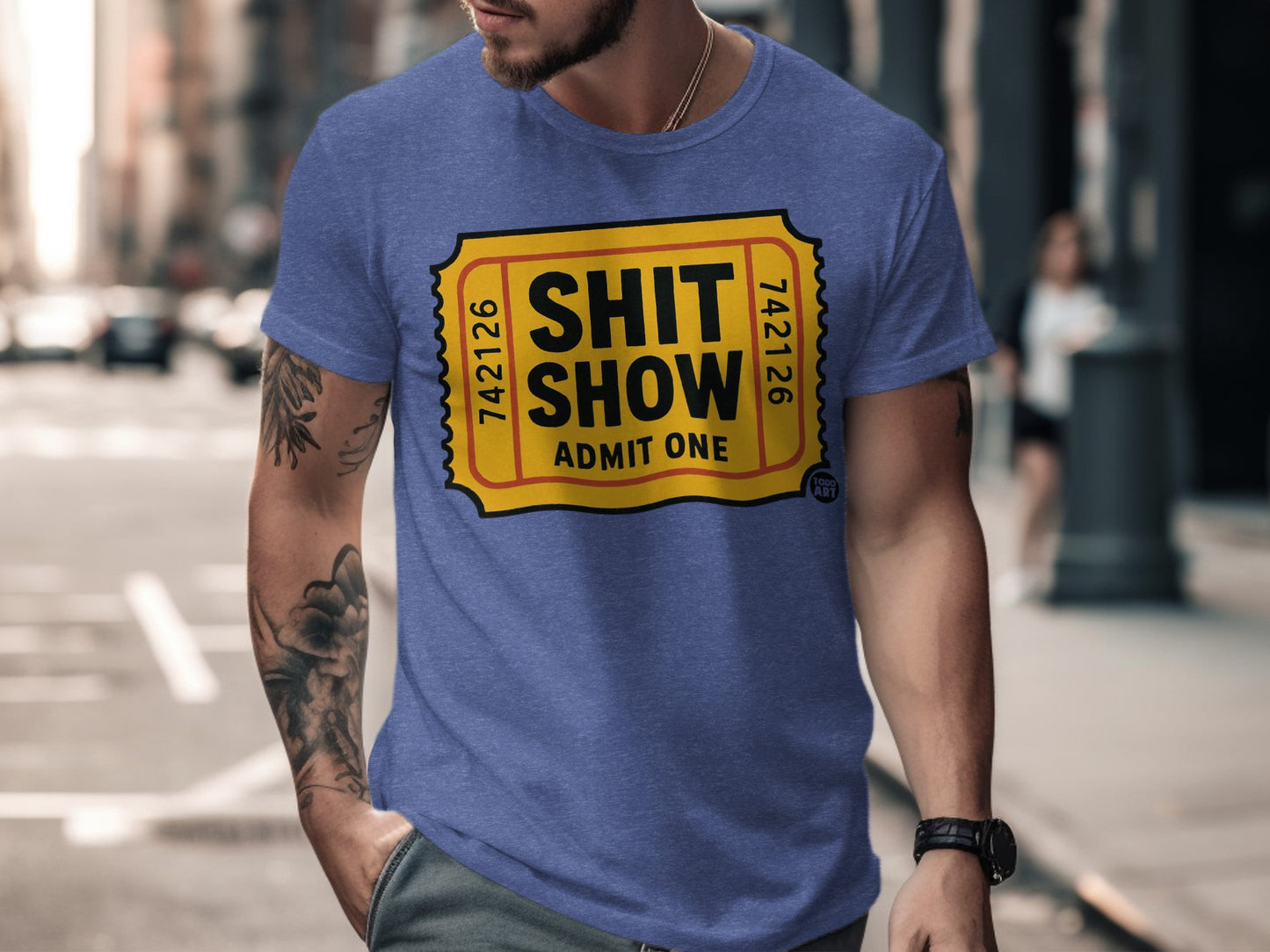 SHIT SHOW ADMIT ONE Ticket Graphic T-shirt