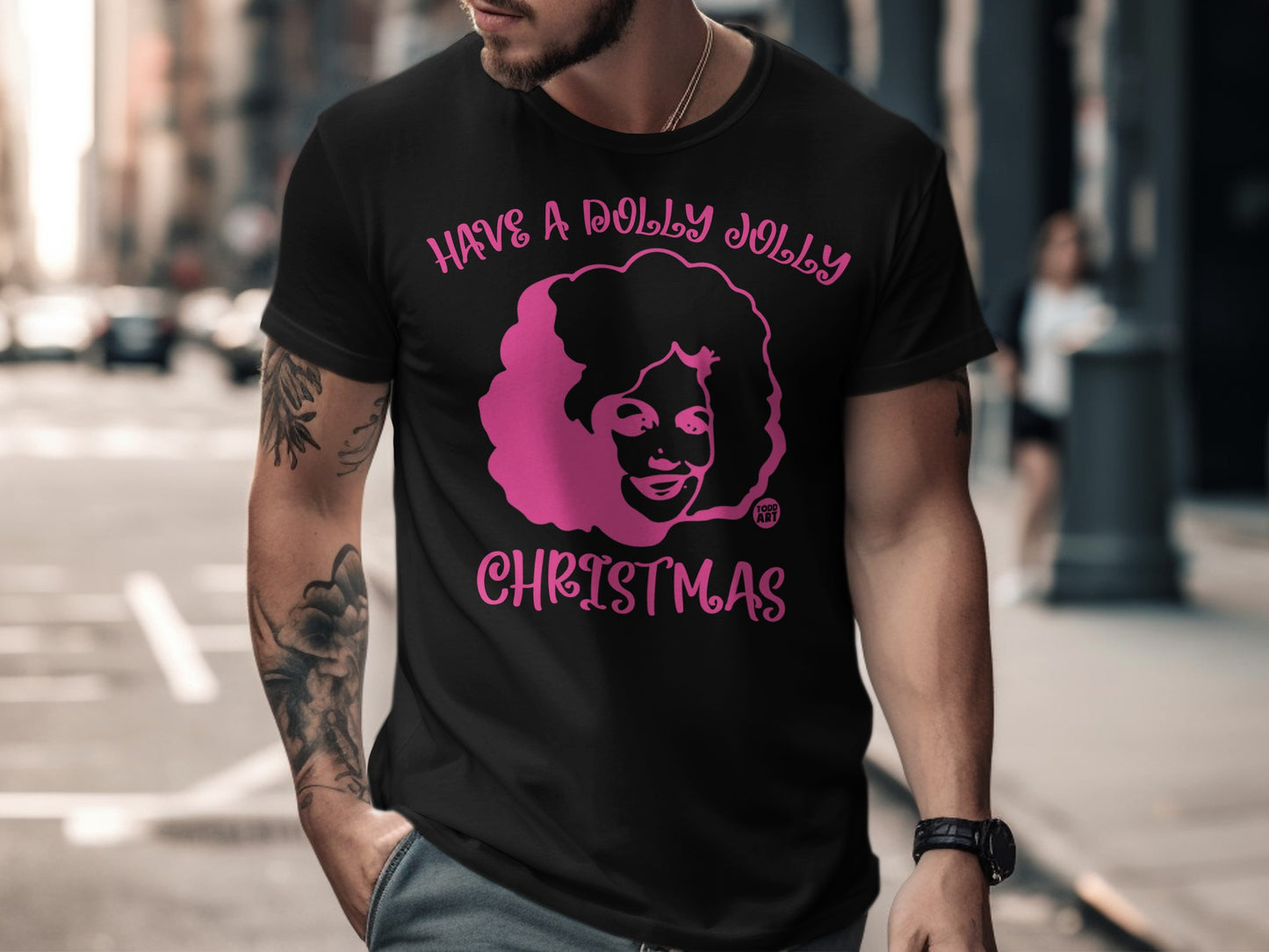 Have A Dolly Jolly Christmas Festive Graphic Tee