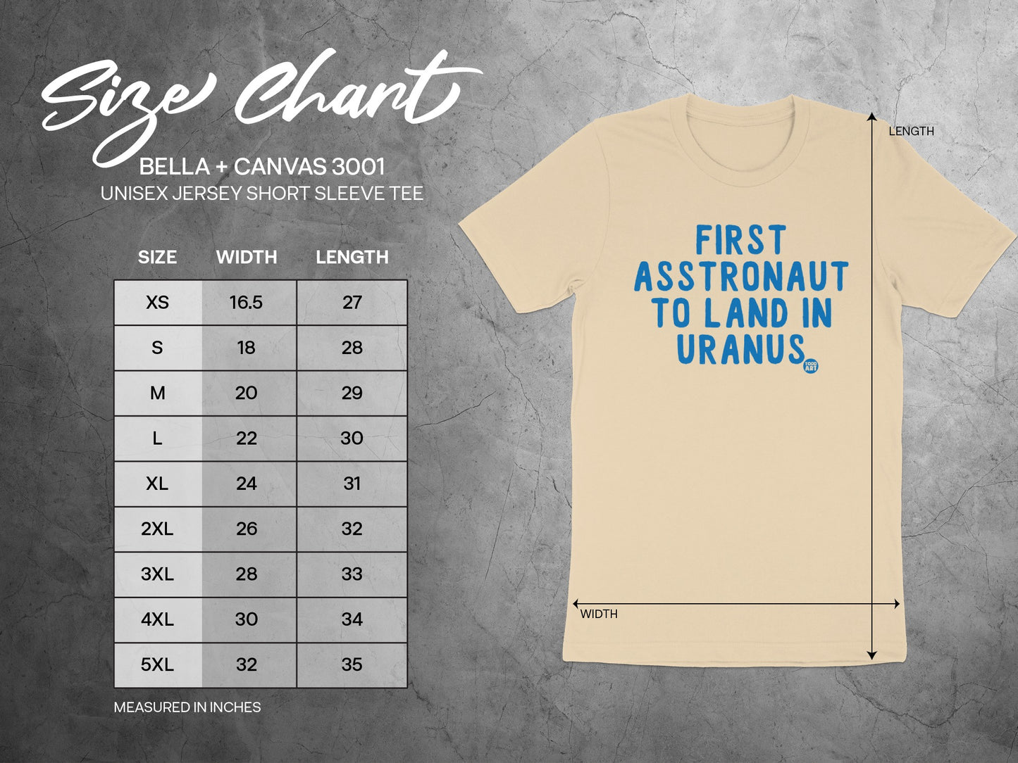 First Astronaut to Land in Uranus Tee product