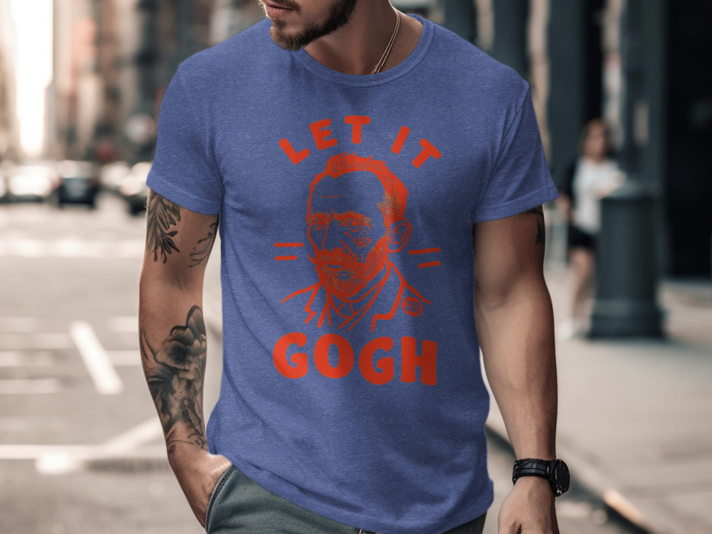 Let It Gogh Graphic Humor Tee Shirt product