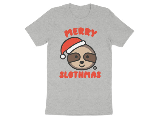 Merry Slothmas Graphic T-shirt Cute Holiday Product
