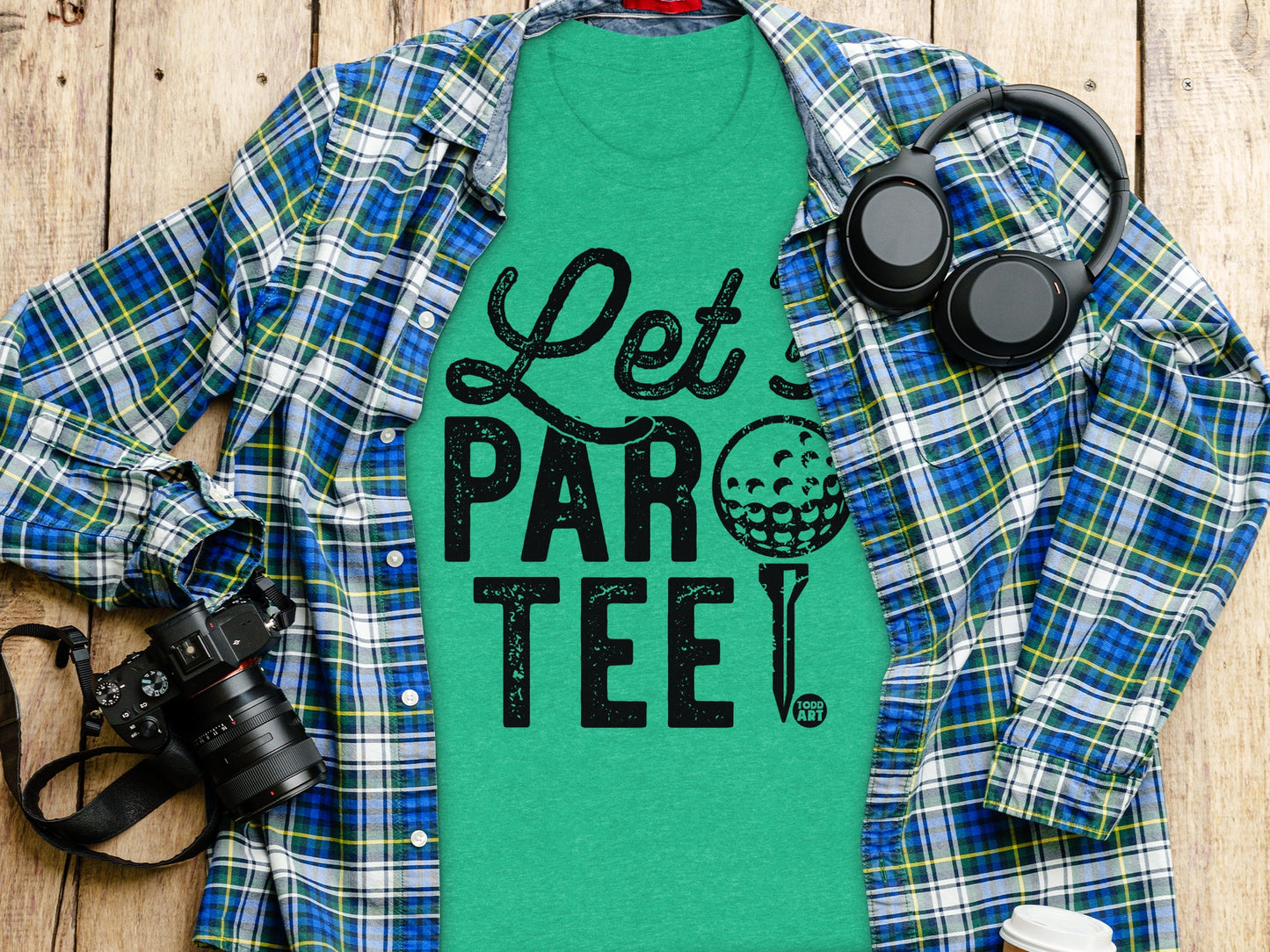 Let's Par Tee Golf T-shirt for Fun and Casual Outings